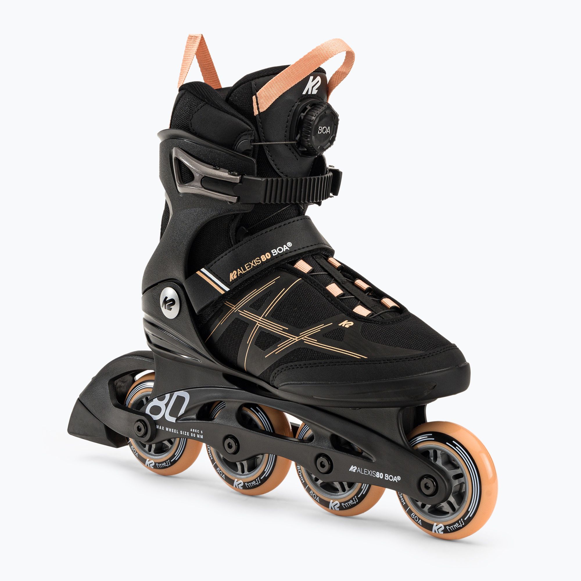 Rolki damskie K2 Alexis 80 Boa black/orange 