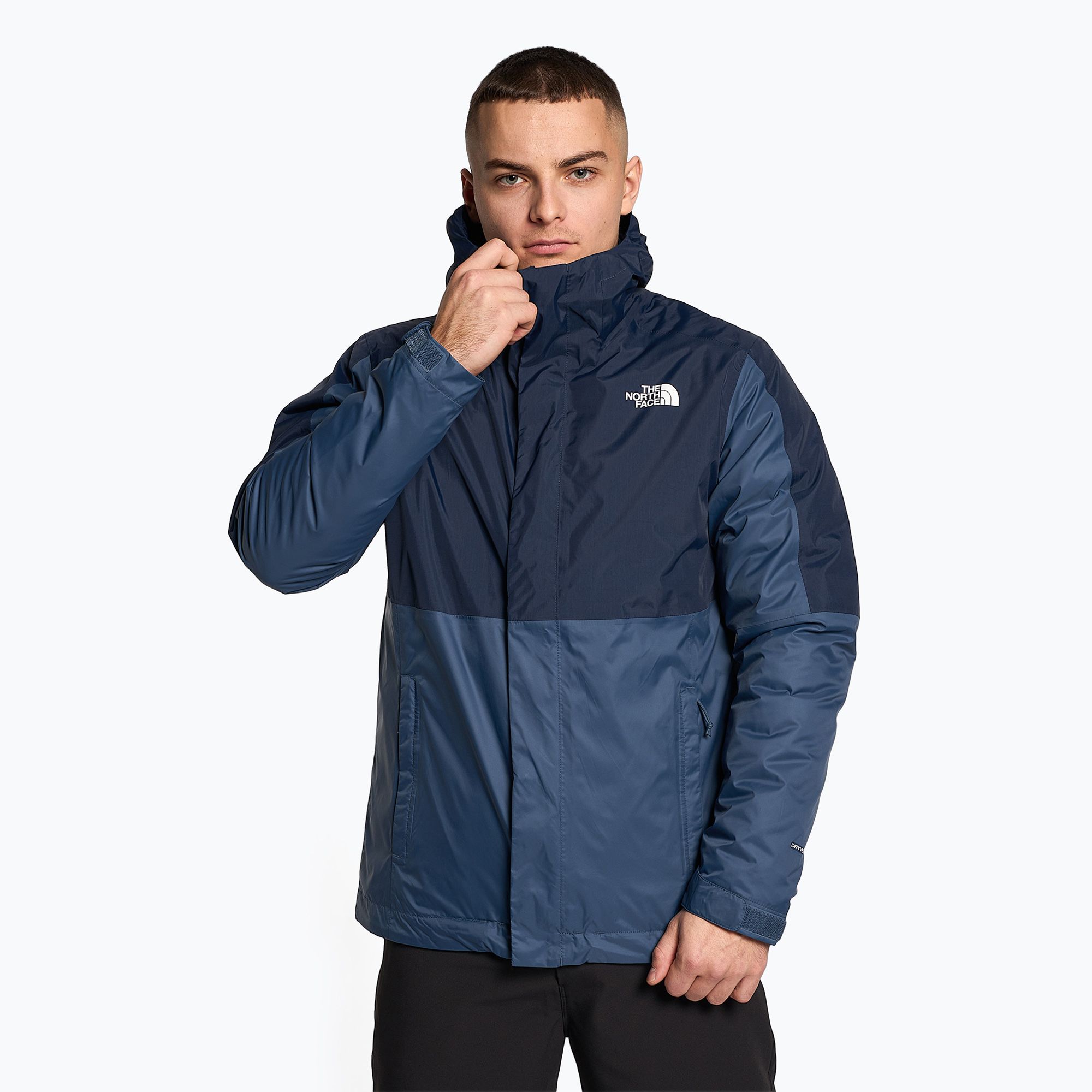 Kurtka 3w1 męska The North Face New Dryvent Down Triclimate shady blue/summit navy 