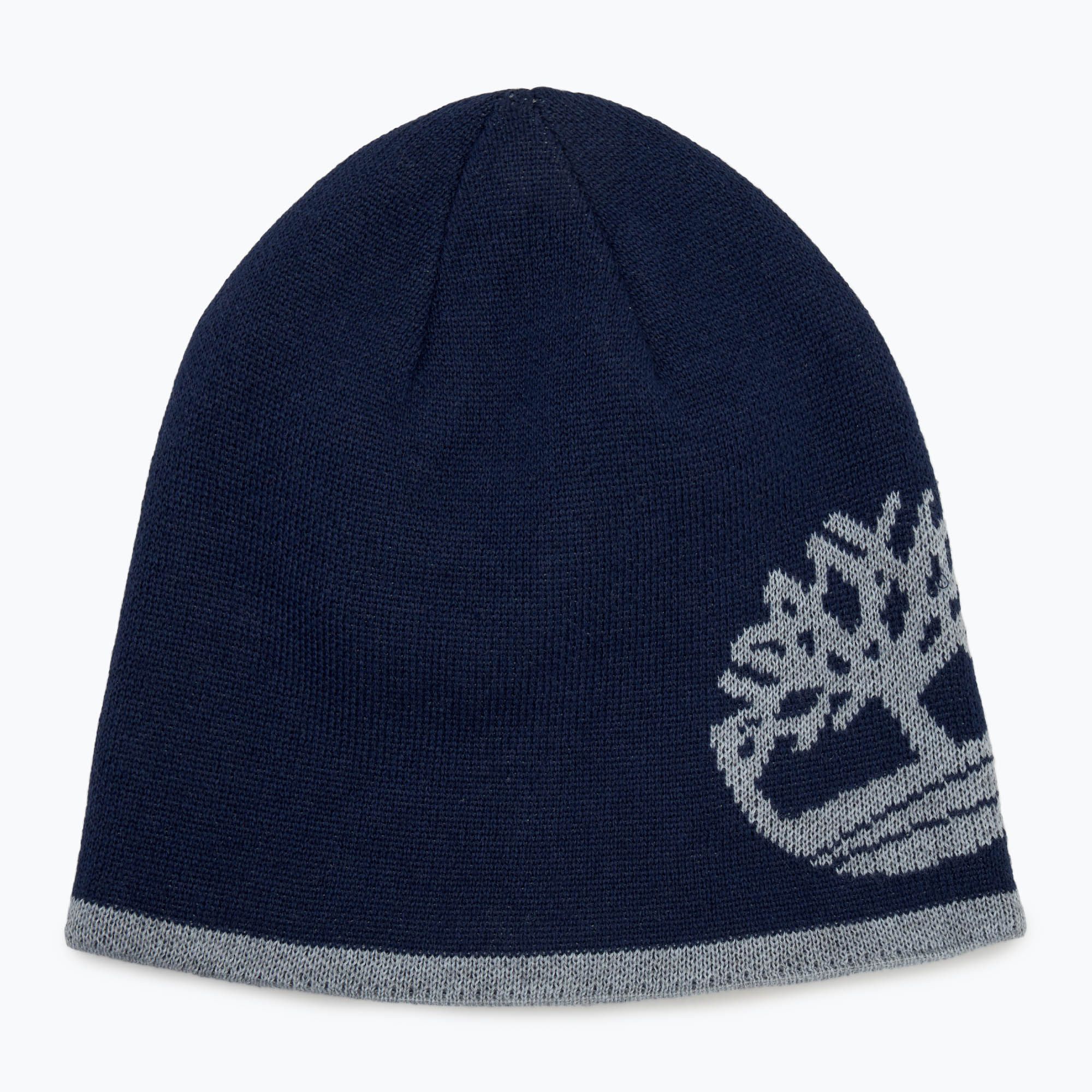 Czapka zimowa męska Timberland Reversible Logo Beanie peacoat 