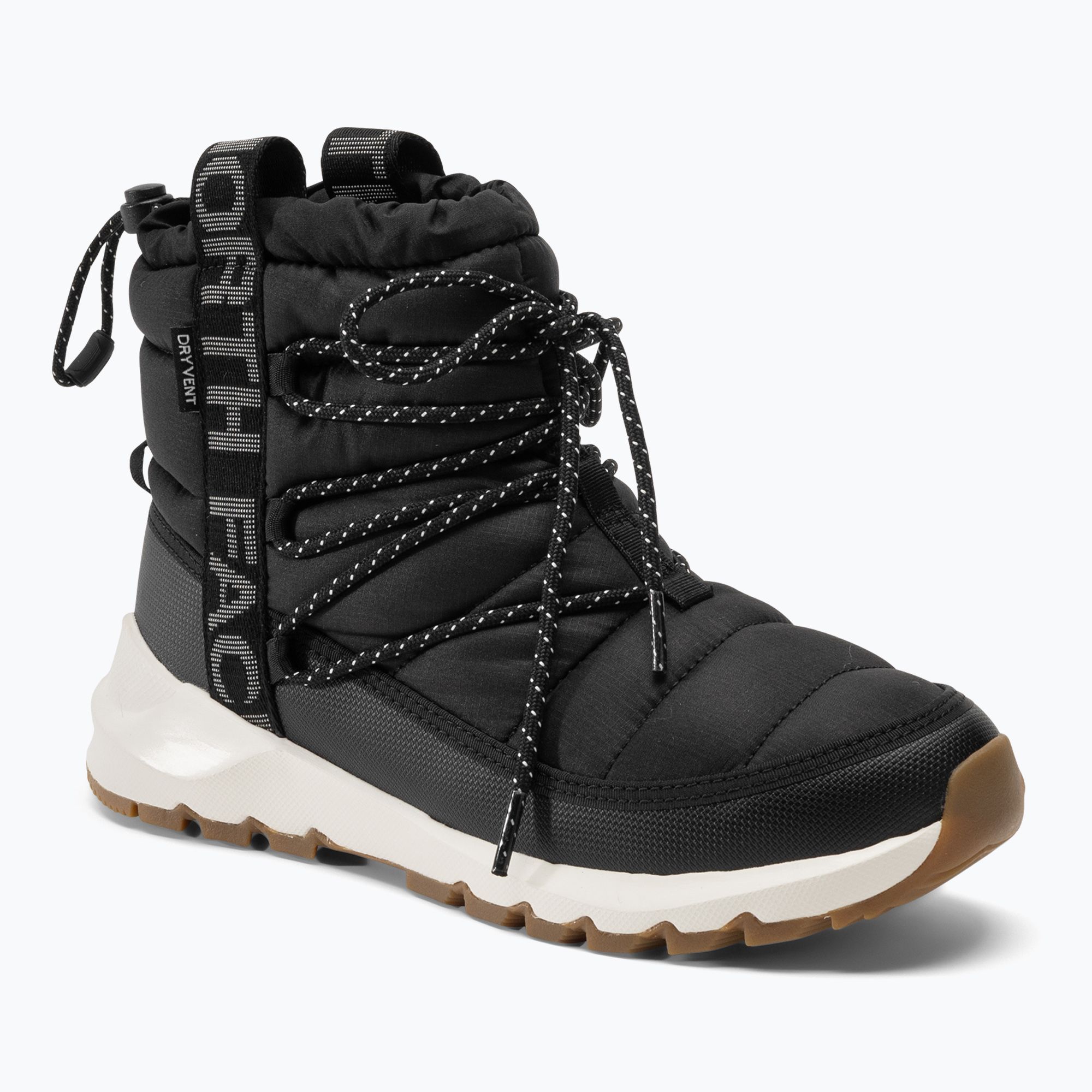 Śniegowce damskie The North Face Thermoball Lace Up WP black/gardenia white 