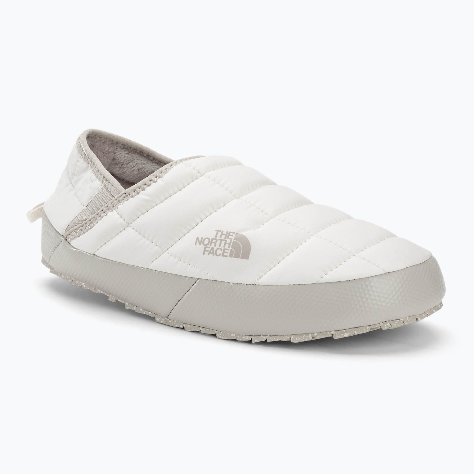 Kapcie damskie The North Face Thermoball Traction Mule V gardenia white/silvergrey 