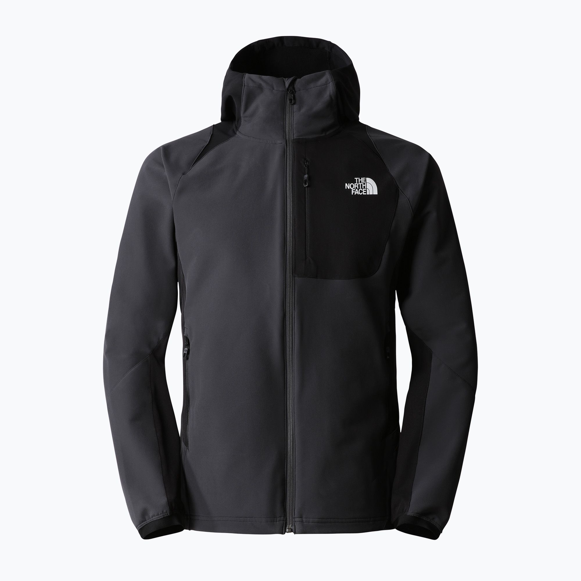 Kurtka softshell męska The North Face AO Softshell Hoodie asphalt grey/black 
