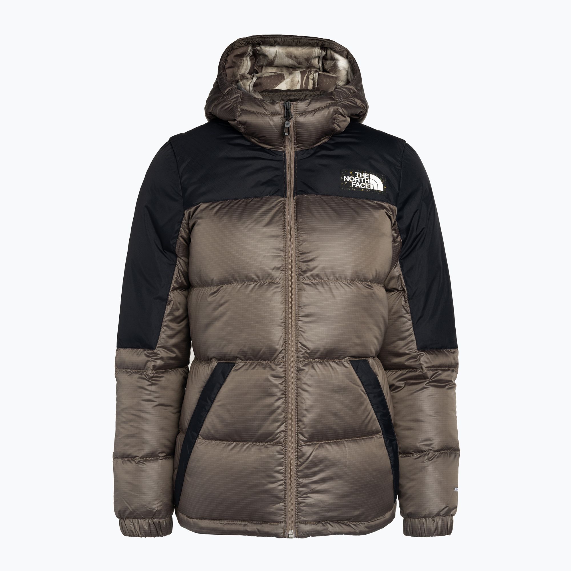 Kurtka puchowa damska The North Face Diablo Recycled Down Hoodie deep taupe/black 