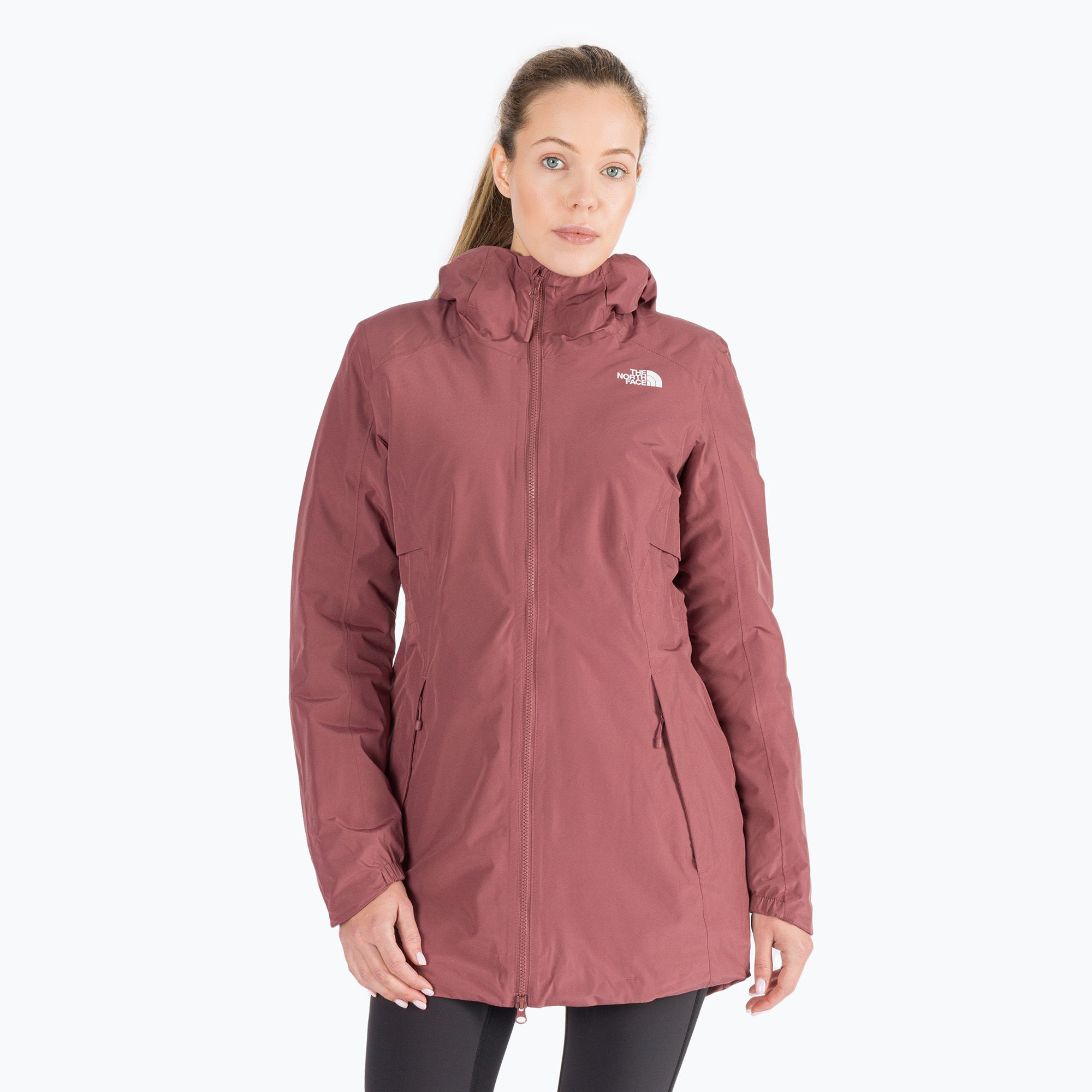 Kurtka zimowa damska The North Face Hikesteller Insulated Parka wild ginger/lavender fog 