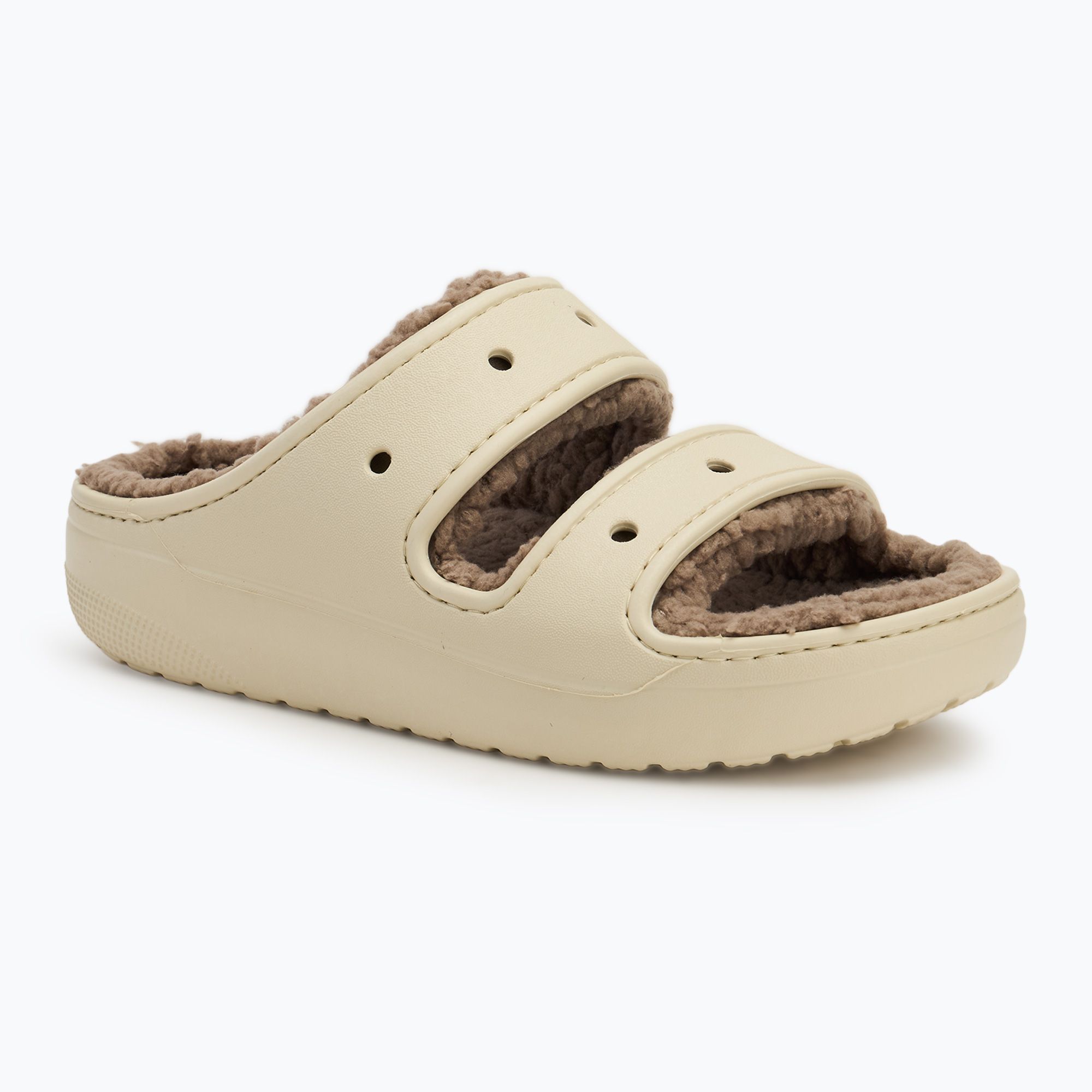 Klapki Crocs Classic Cozzzy Sandal bone/mushroom 
