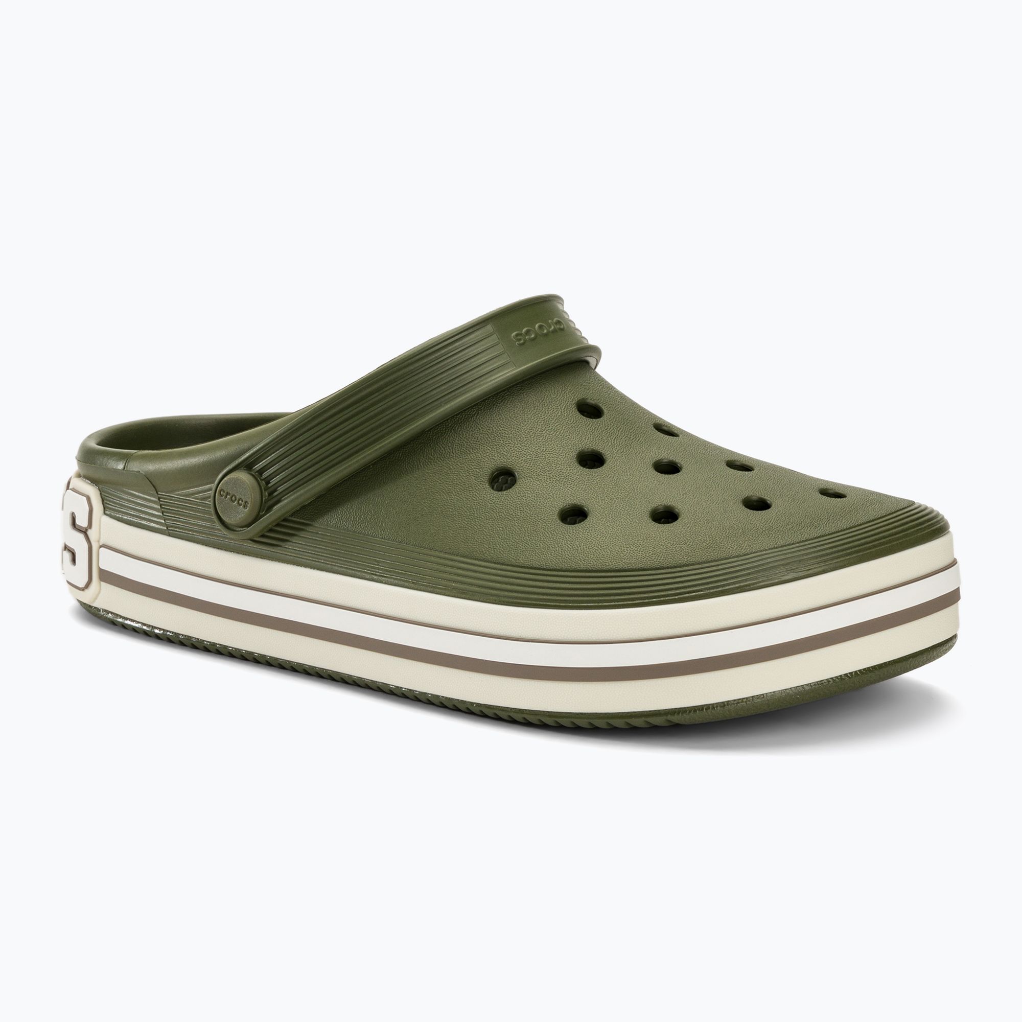 Klapki Crocs Off Court Logo Clog army green 