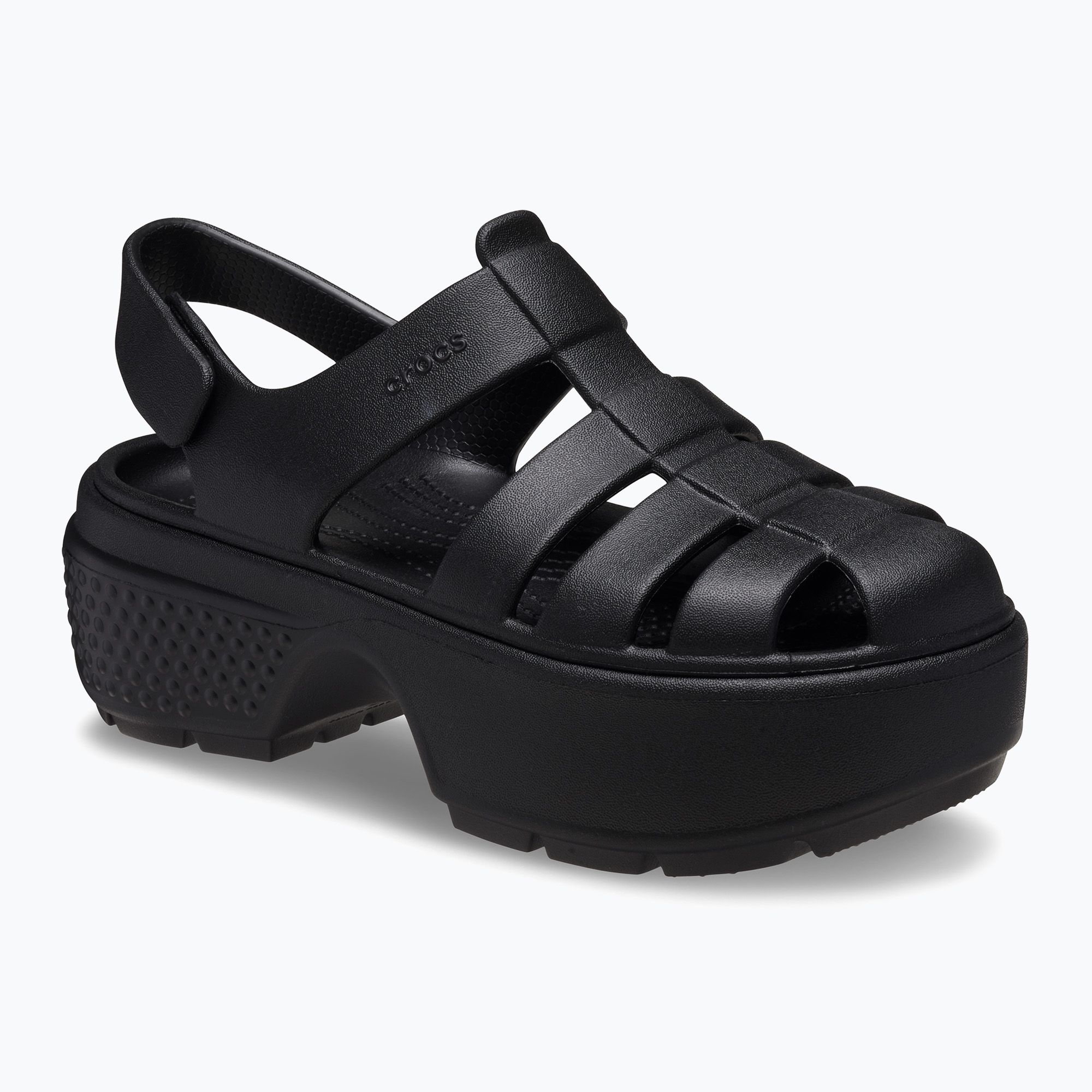 Sandały damskie Crocs Stomp Fisherman Sandal black 