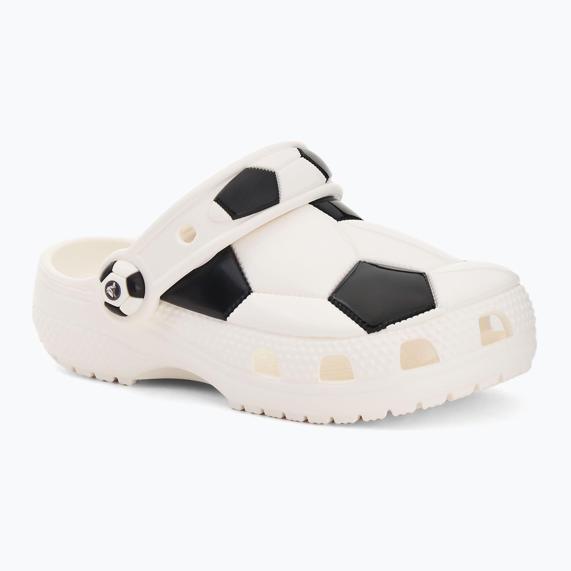 Klapki dziecięce Crocs Classic Soccer Ball Clog Kids Toddler white/black 