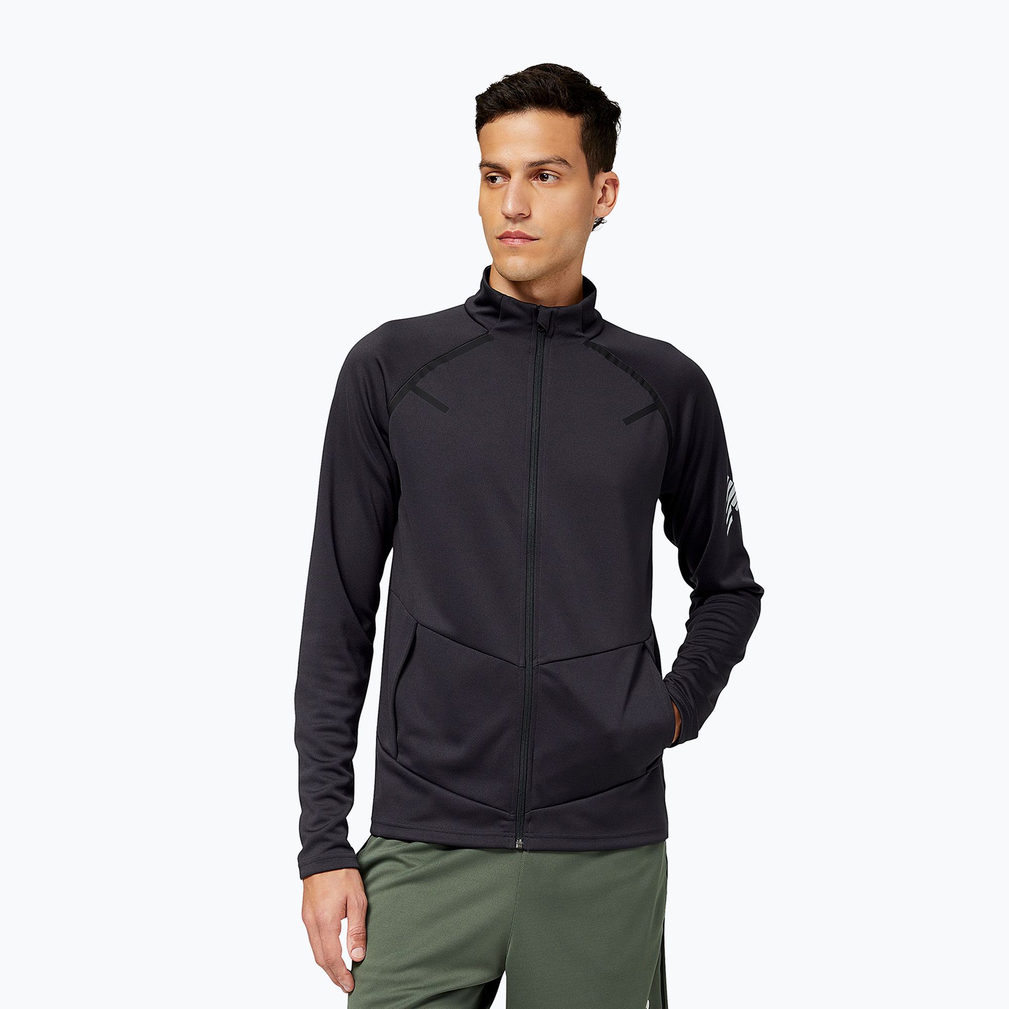 Bluza piłkarska męska New Balance Tenacity Football Training Track phantom 