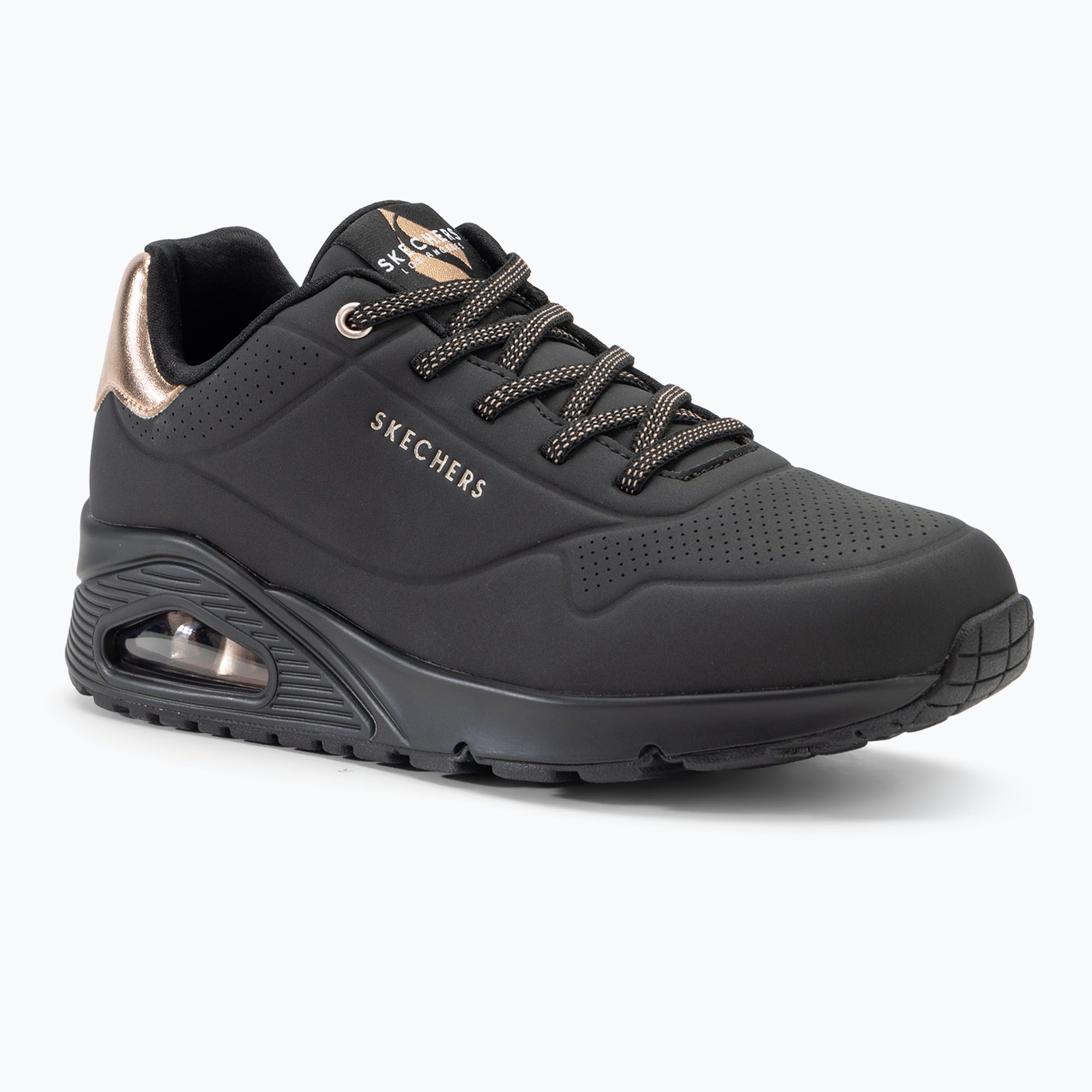 Buty damskie SKECHERS Uno Shimmer Away black/gold 