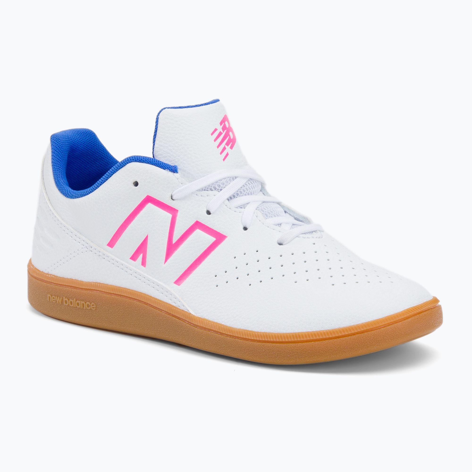 Buty piłkarskie dziecięce New Balance Audazo V6 Control JNR IN SJA3IWB6 white 