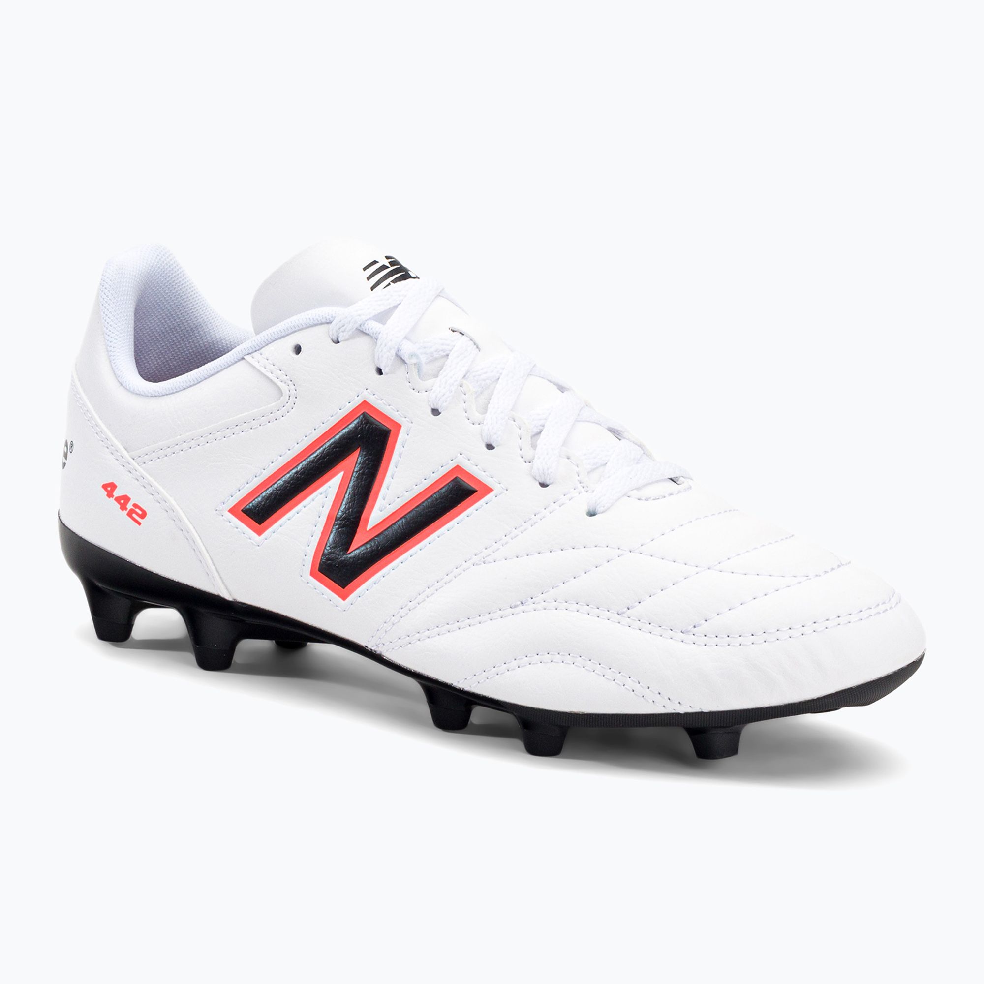 Buty piłkarskie męskie New Balance 442's Academy V2 FG white/black 