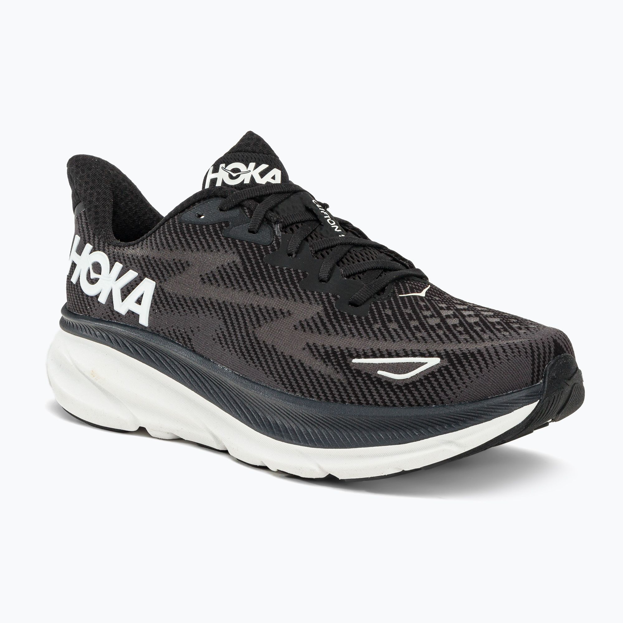 Buty do biegania męskie HOKA Clifton 9 black/white 