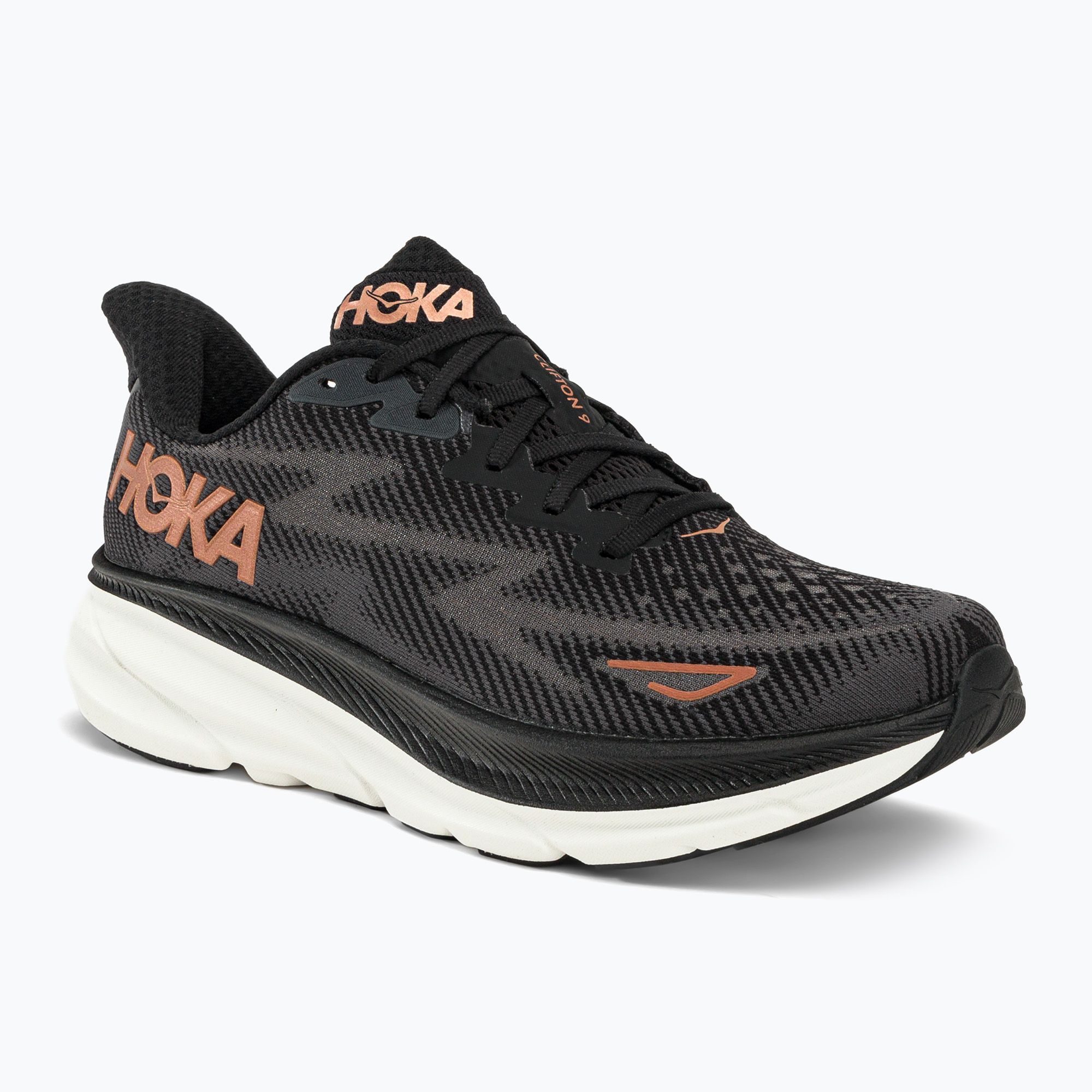 Buty do biegania damskie HOKA Clifton 9 black/copper 
