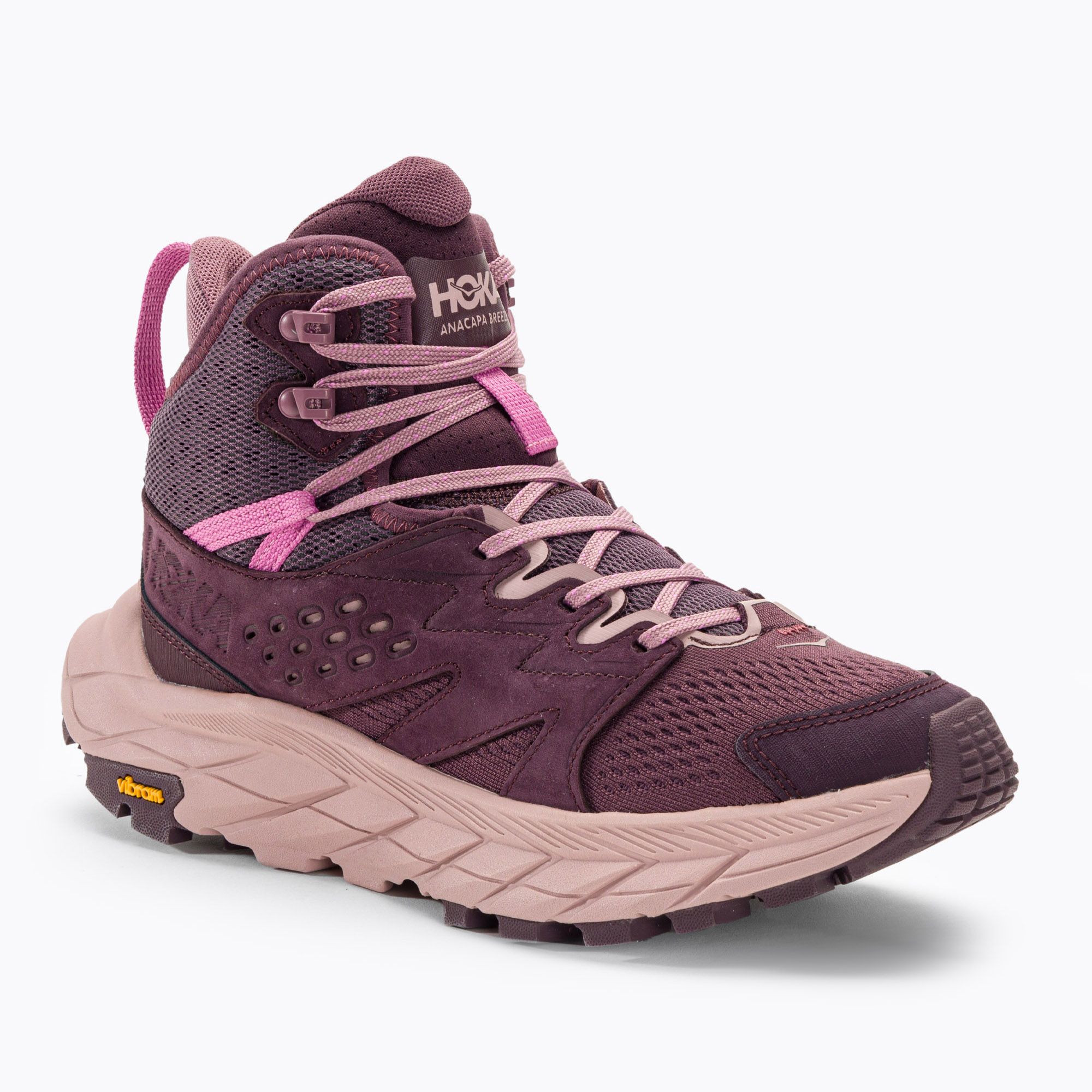 Buty turystyczne damskie HOKA Anacapa Breeze Mid raisin/pale mauve 