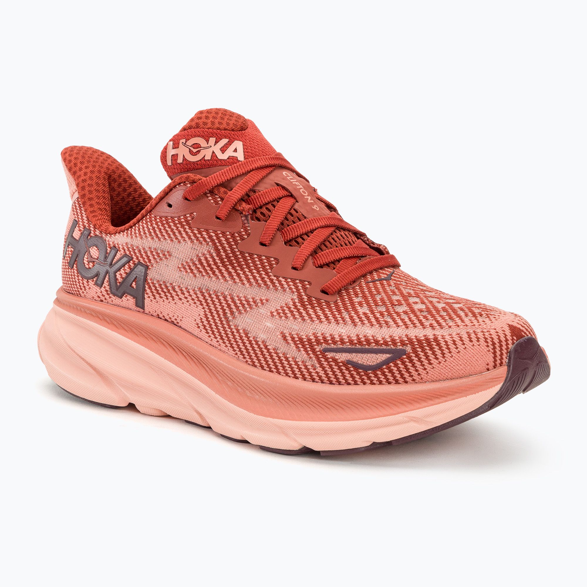 Buty do biegania damskie HOKA Clifton 9 rust/earthenware 