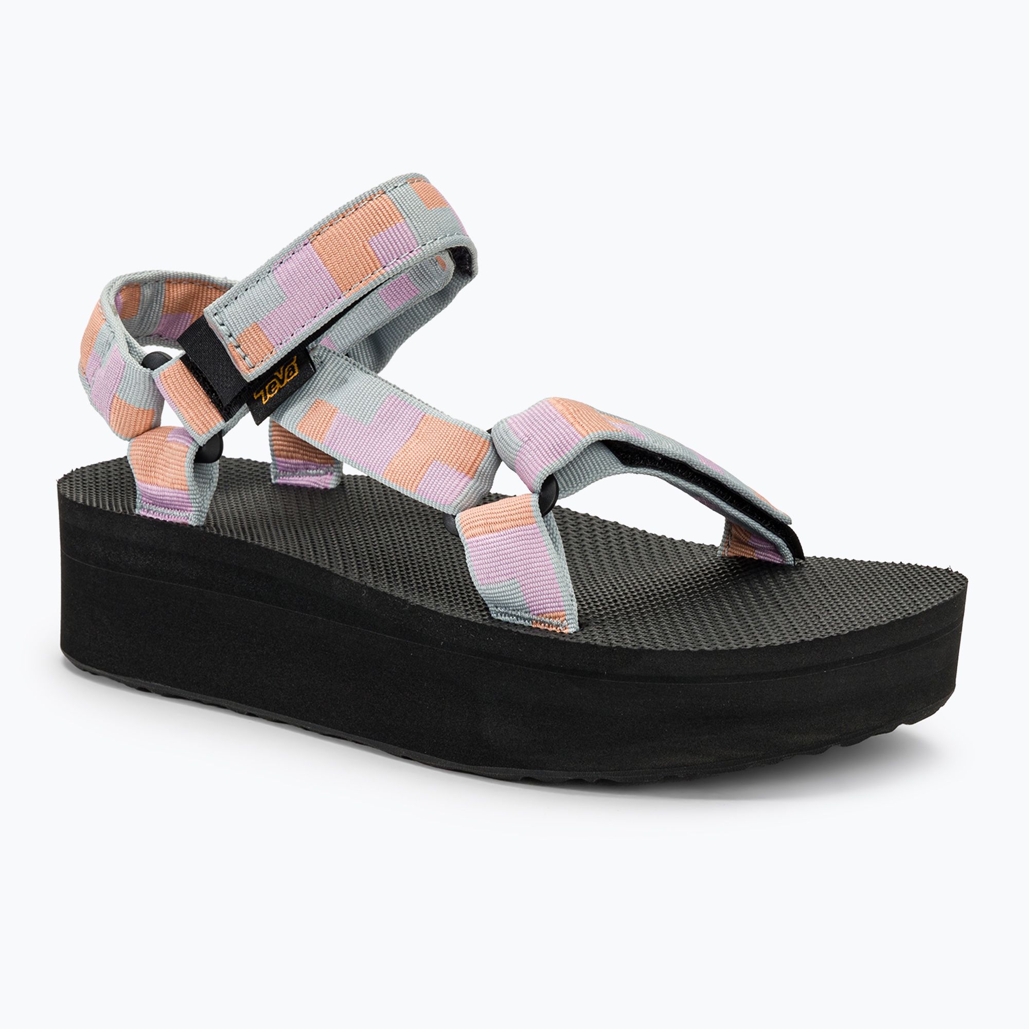 Sandały damskie Teva Flatform Universal retro shapes pear blue 