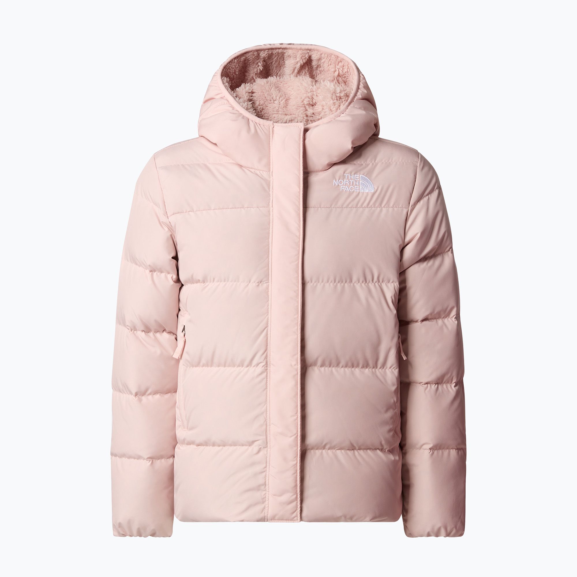 Kurtka dziecięca The North Face North Down Fleece Parka pink moss 