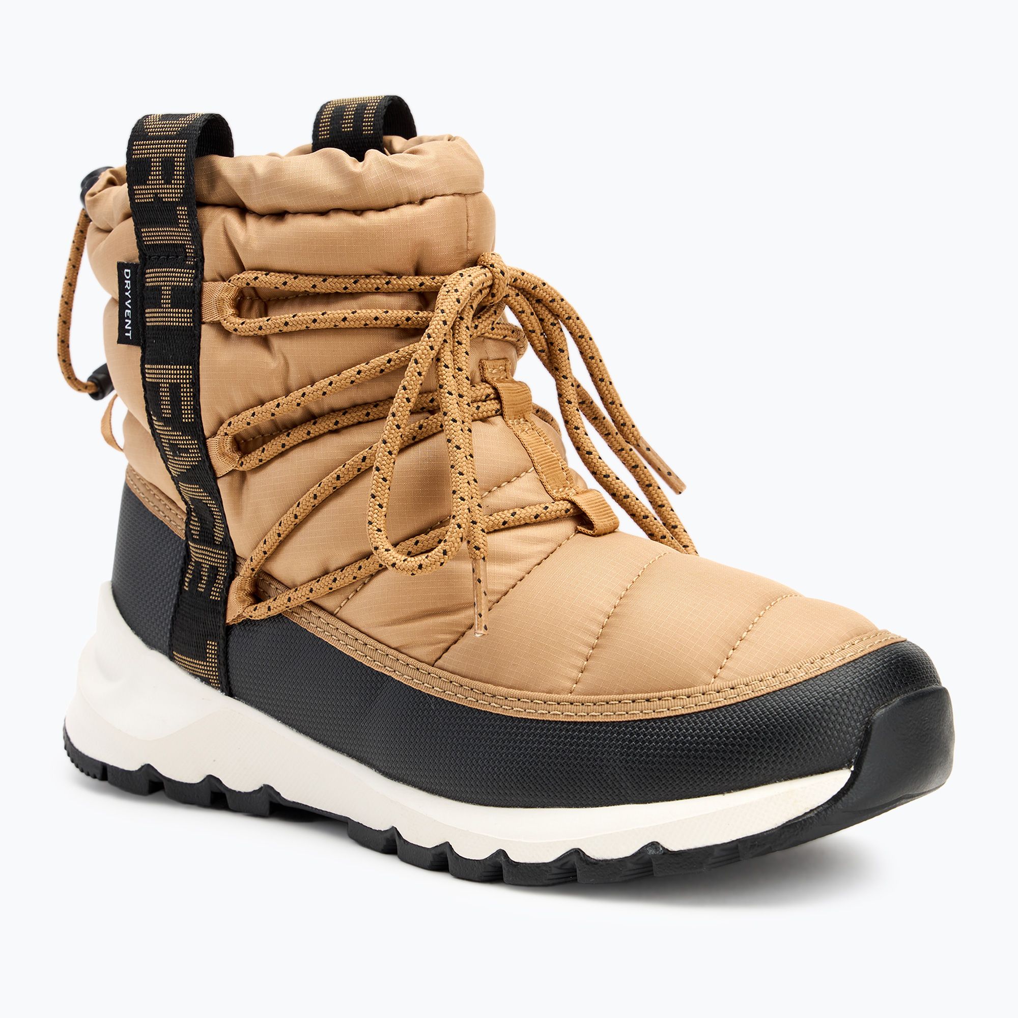 Śniegowce damskie The North Face Thermoball Lace Up WP almond butter/black 