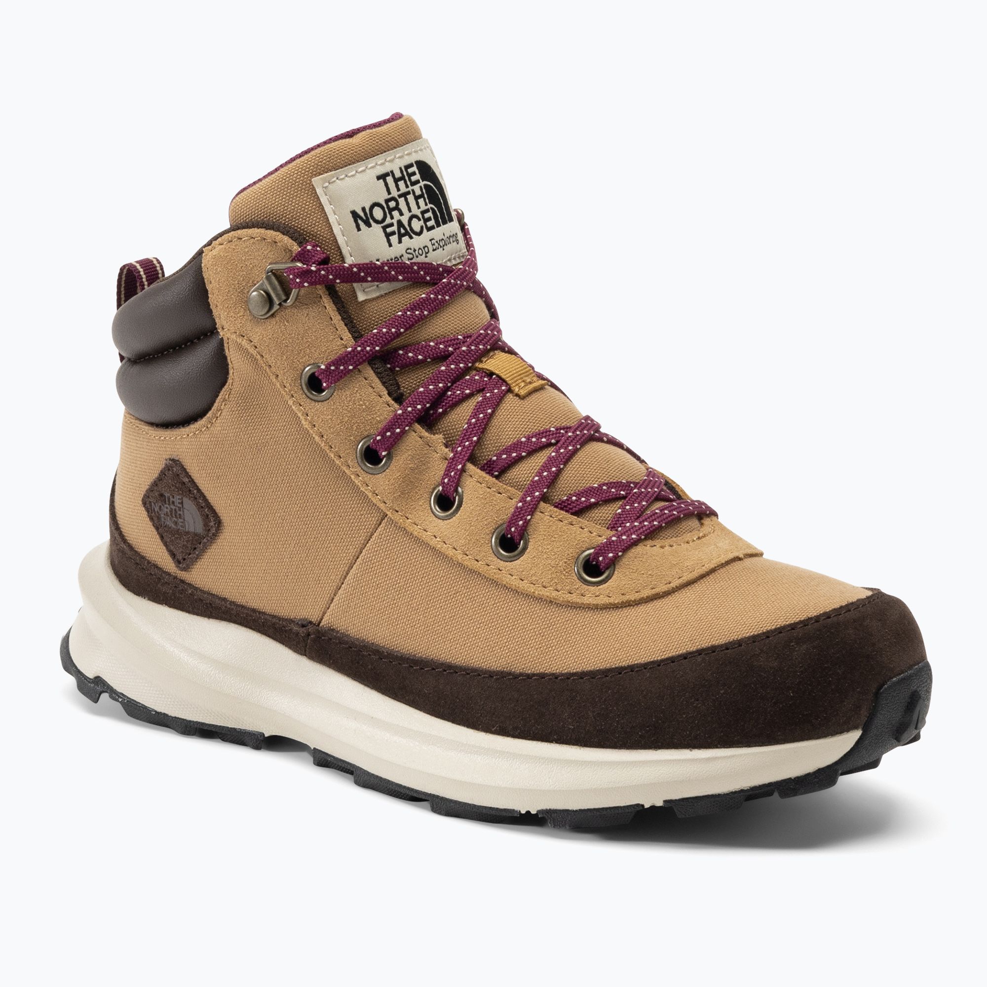 Buty dziecięce The North Face Back To Berkeley IV Hiker almond butter/demitasse brown 