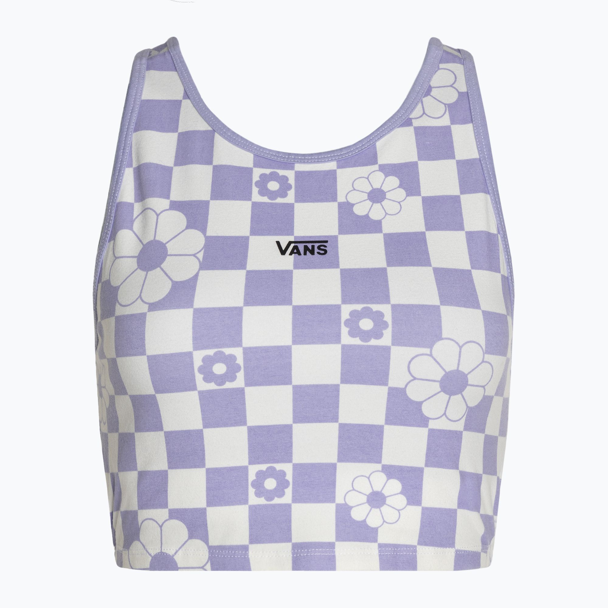 Top damski Vans Longline Racerback Bralette Floral checkerboard/sweet lavender 
