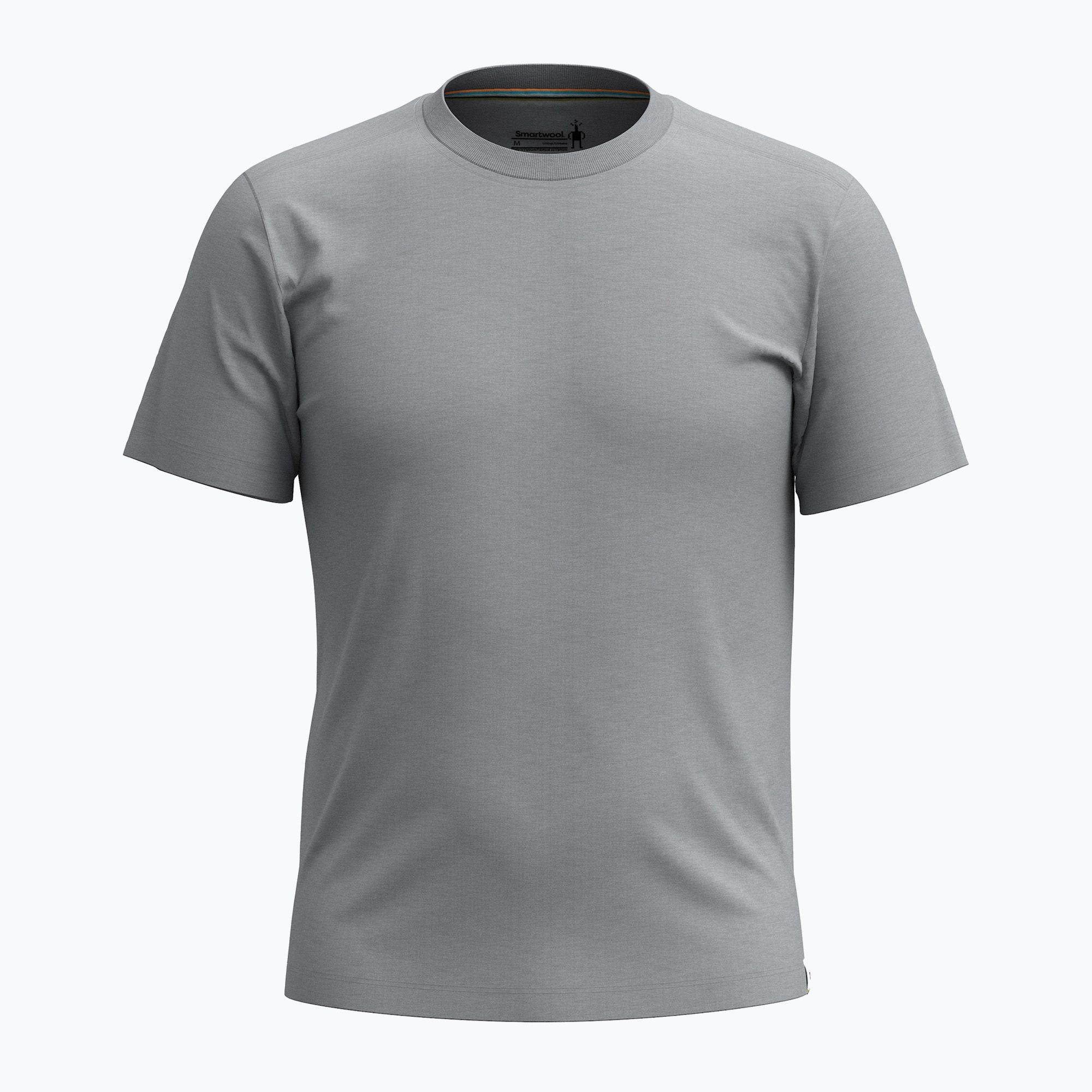 Koszulka trekkingowa męska Smartwool Short Sleeve Tee Slim Fit light gray heather 
