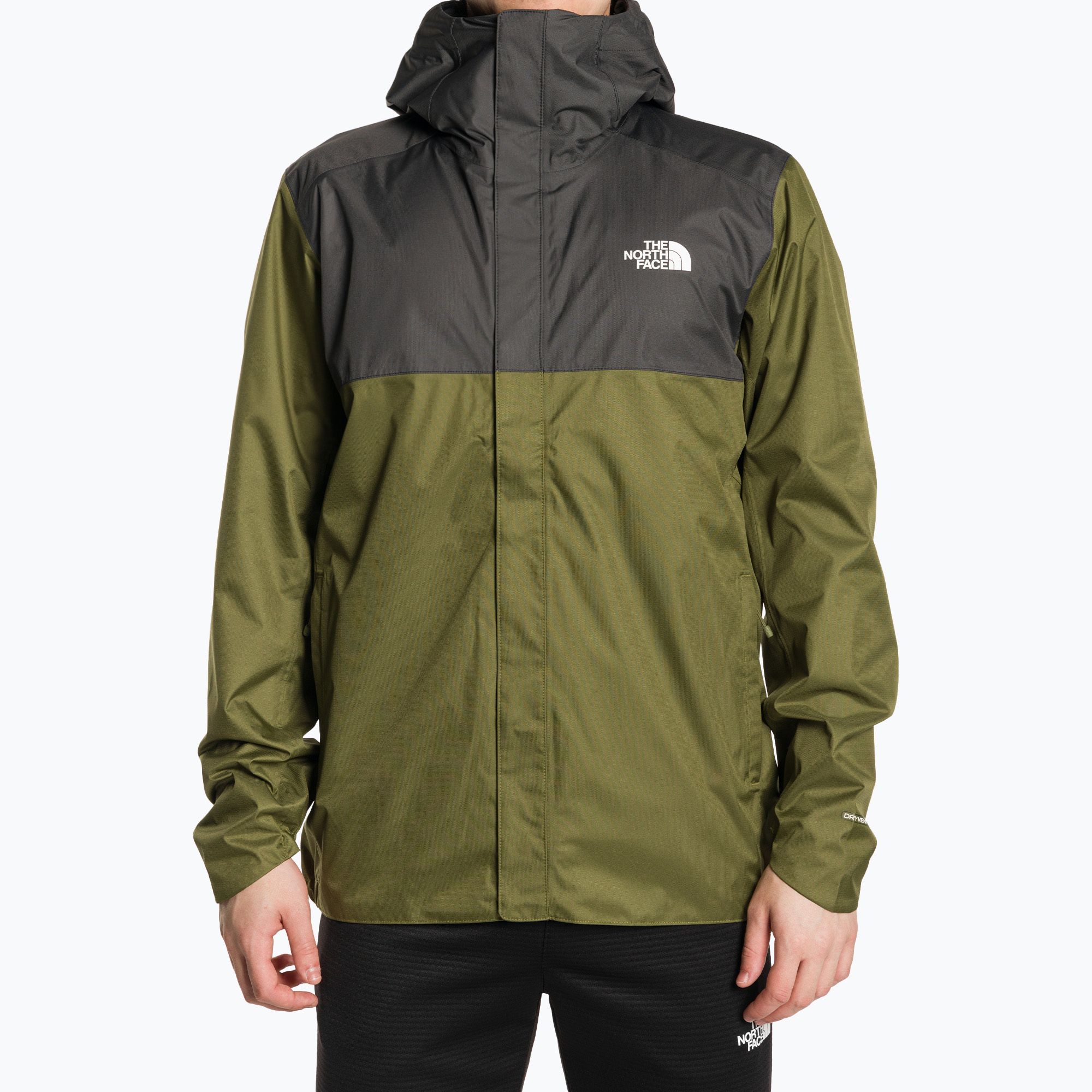 Kurtka przeciwdeszczowa męska The North Face Quest Zip-In forest olive/asphalt grey 