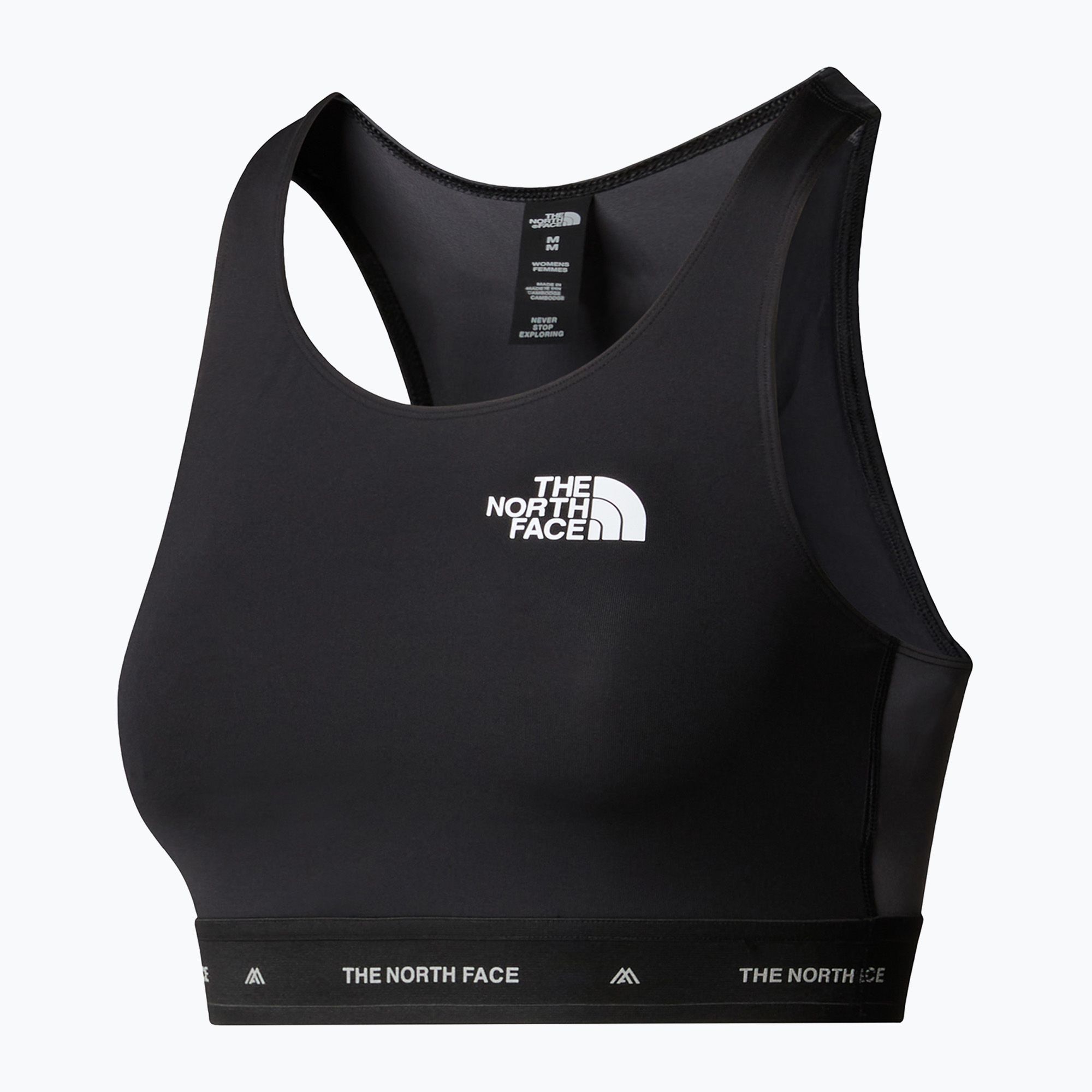 Biustonosz treningowy The North Face Mountain Athletics Tanklette black/anthracite grey 