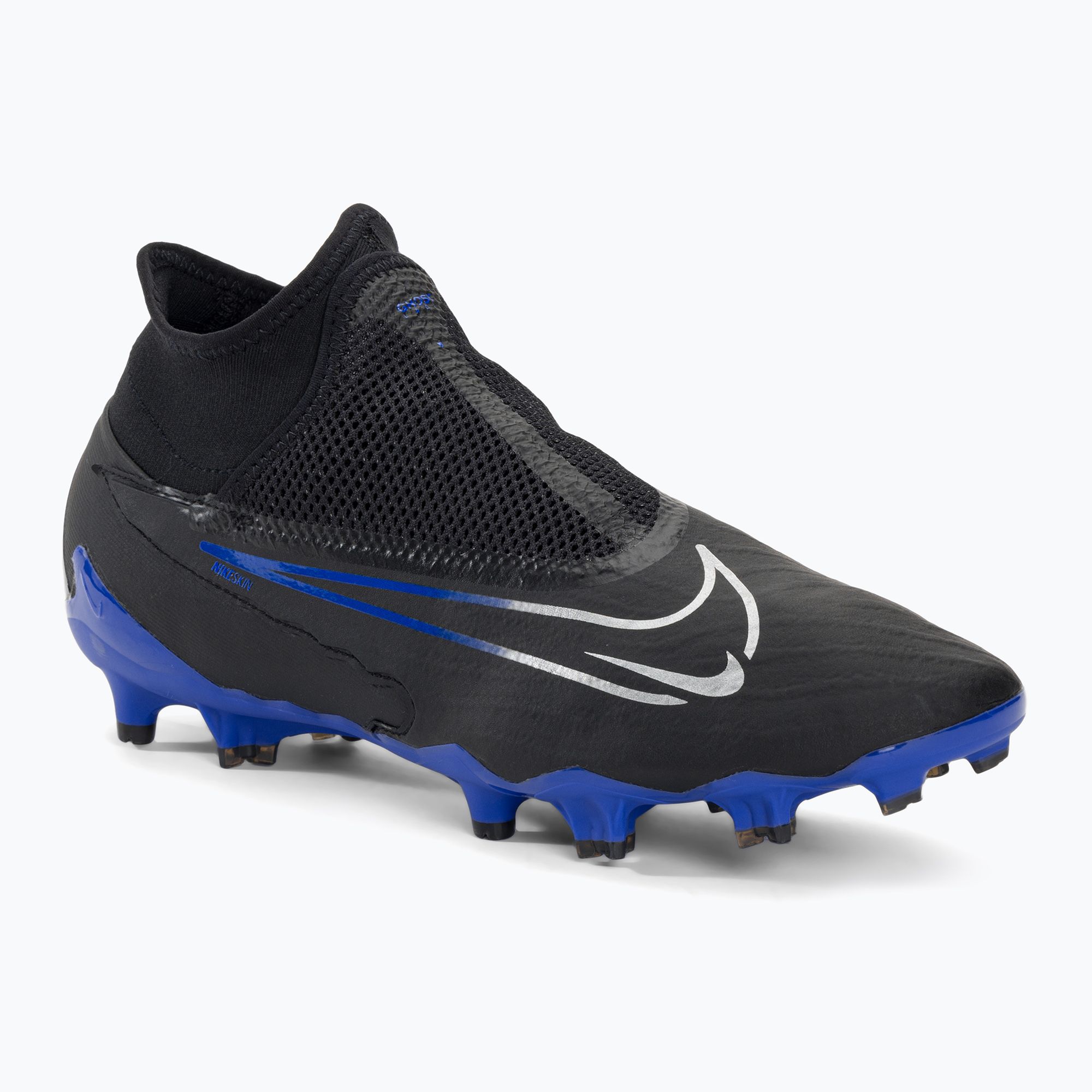 Buty piłkarskie męskie Nike Phantom GX Pro DF FG black/chrome/hyper royal 