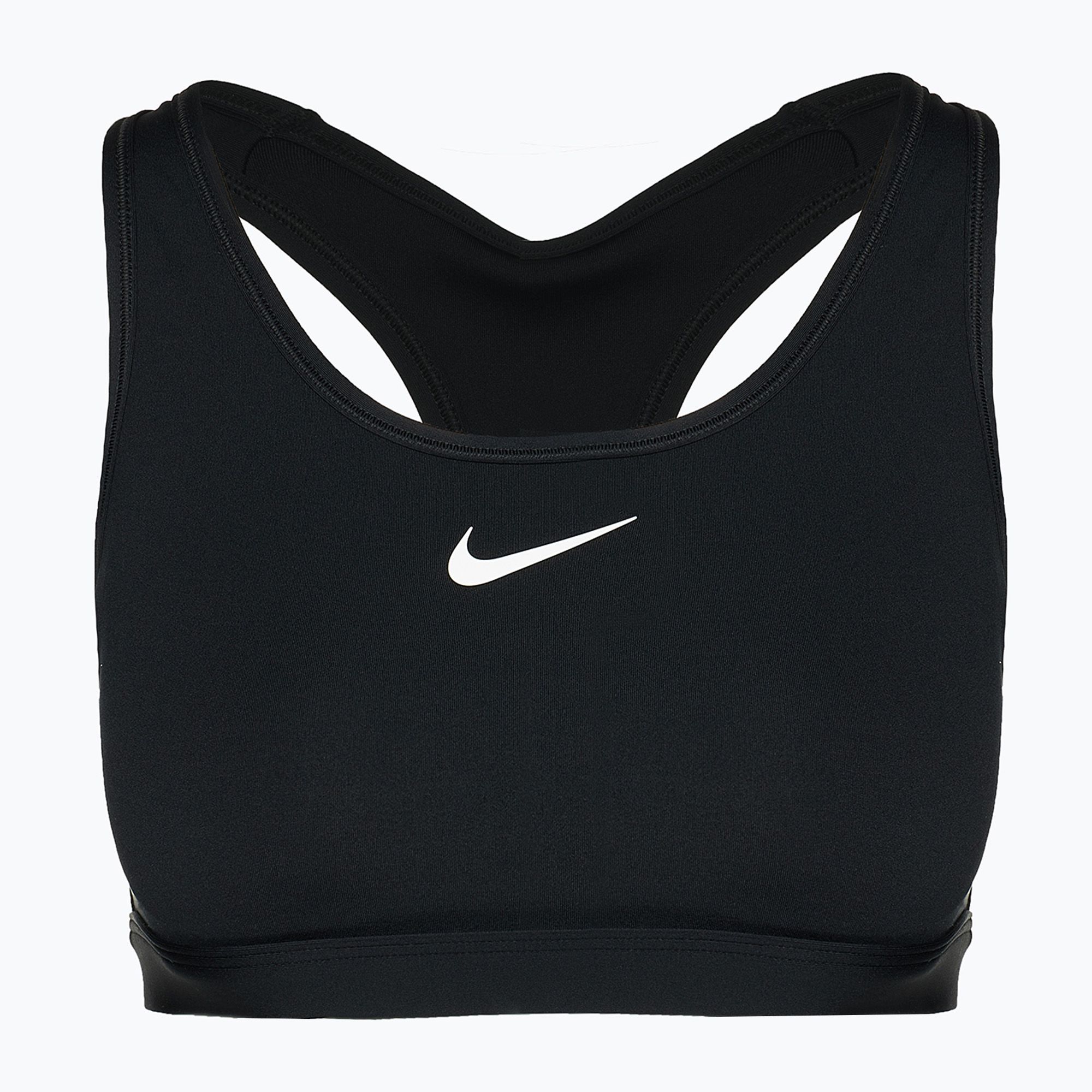 Biustonosz treningowy Nike Swoosh Medium Support black/white 