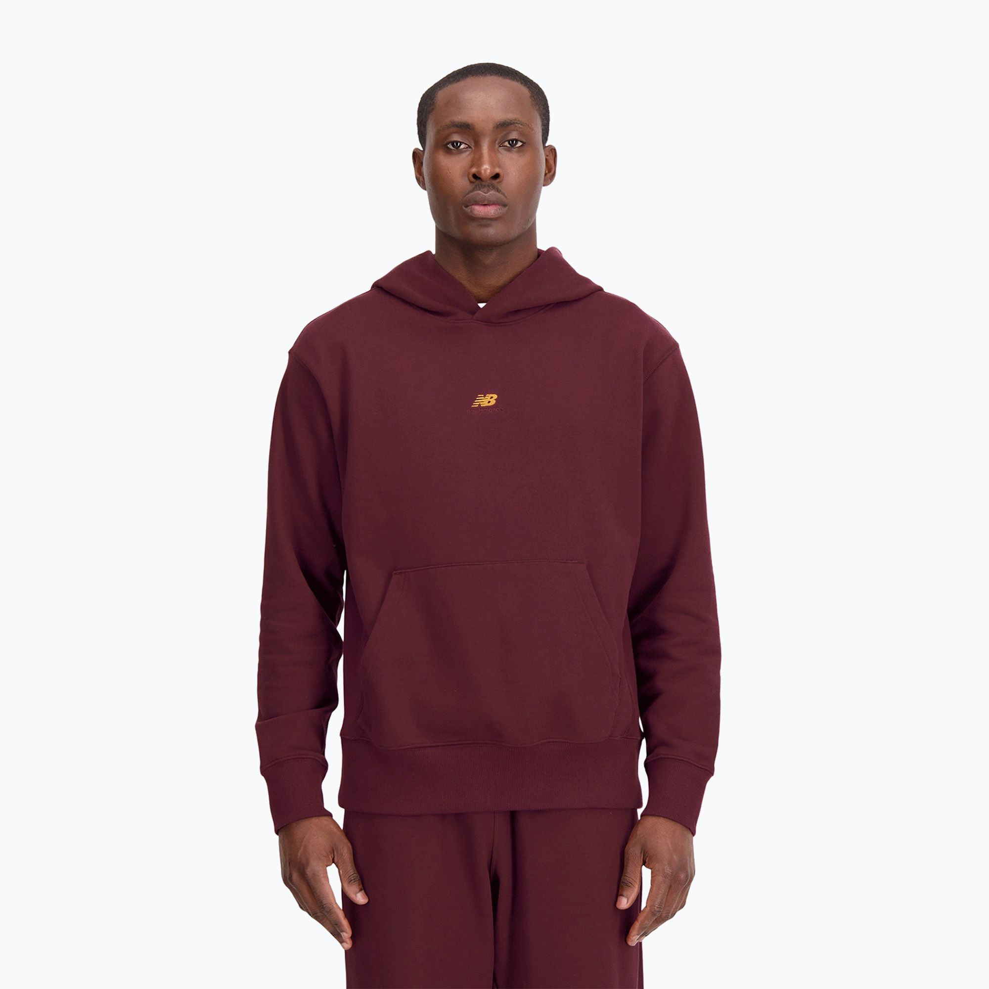 Bluza męska New Balance Athletics Remastered Graphic French Terry burgundy 