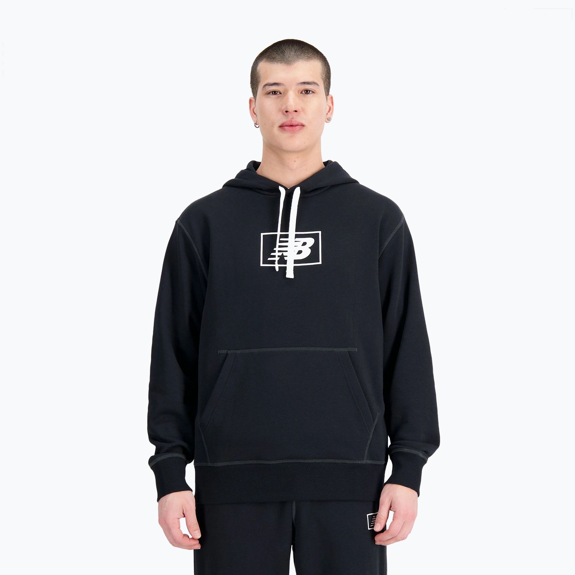 Bluza męska New Balance Essentials Hoodie black 