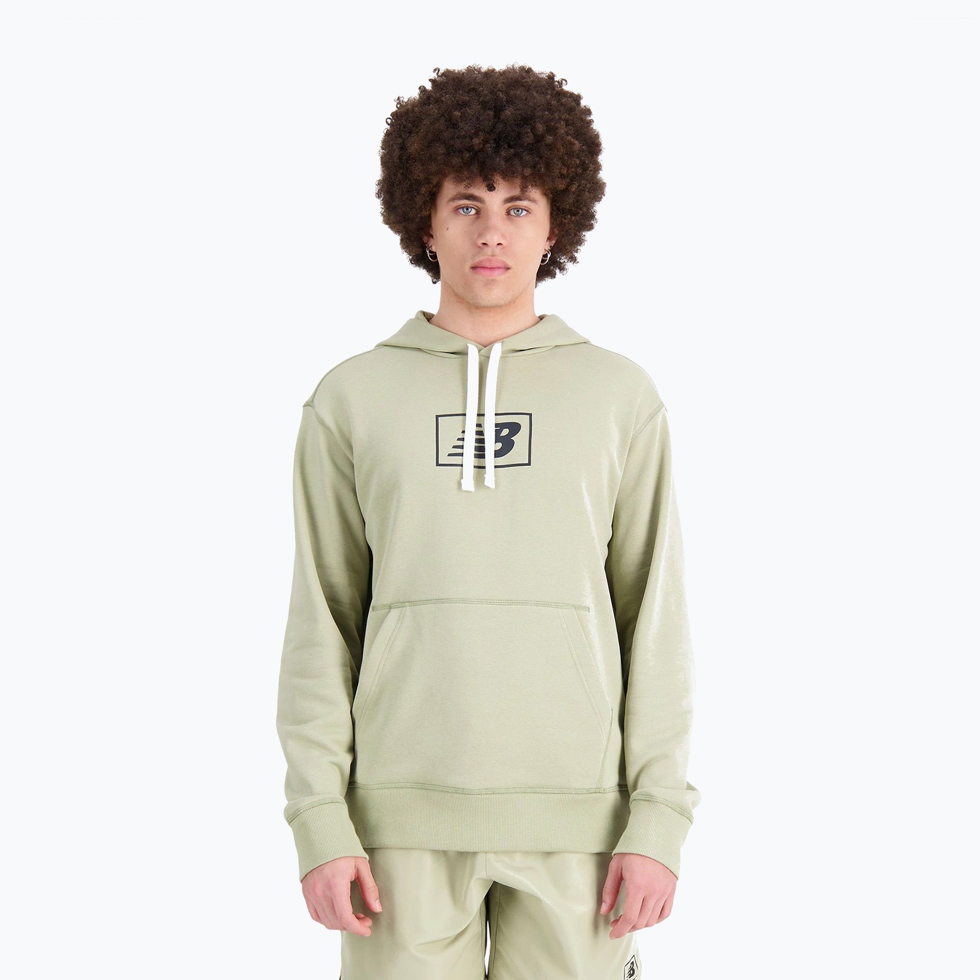 Bluza męska New Balance Essentials Hoodie fatigueg 