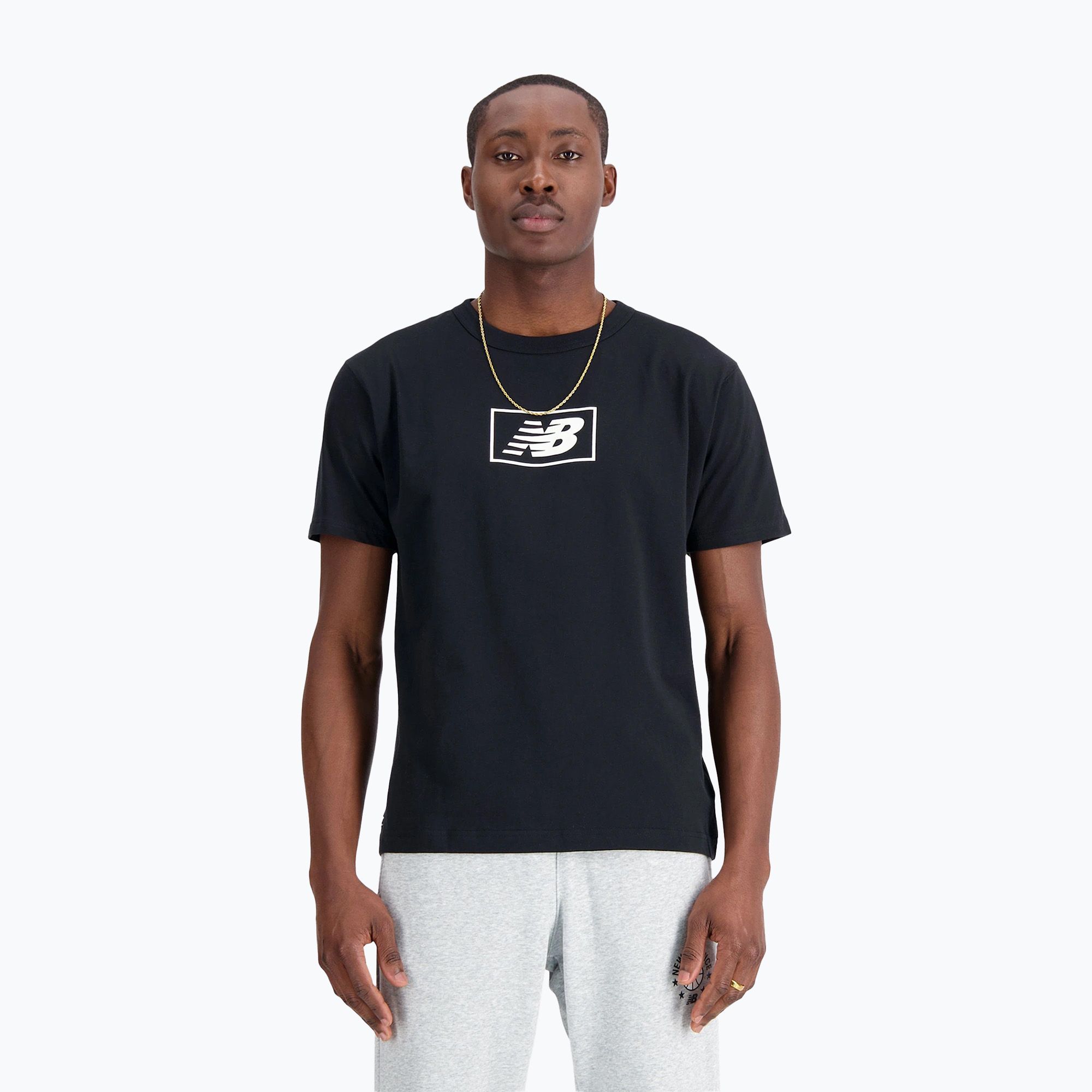 Koszulka męska New Balance Essentials Logo black 