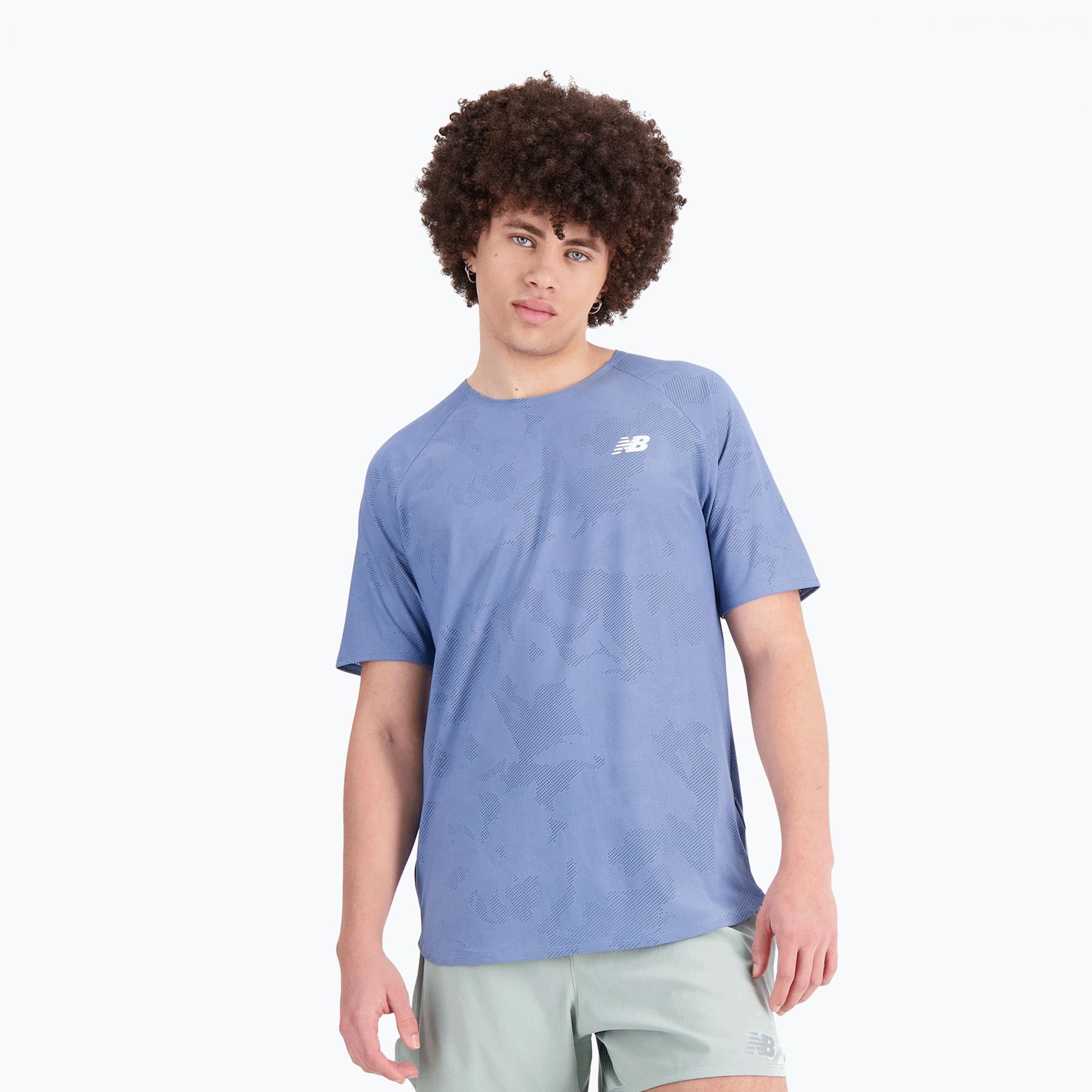 Koszulka męska New Balance Q Speed Jacquard mercury 