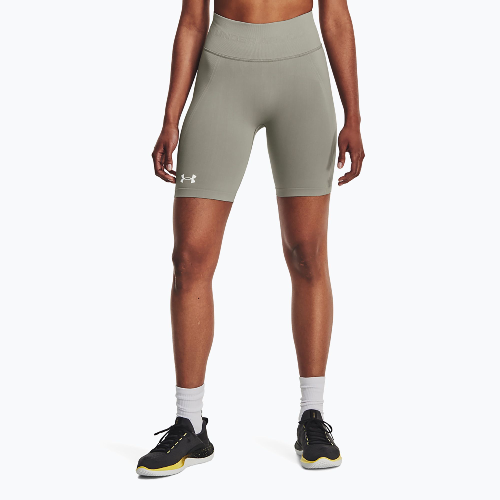 Spodenki treningowe damskie Under Armour Train Seamless grove green/white 