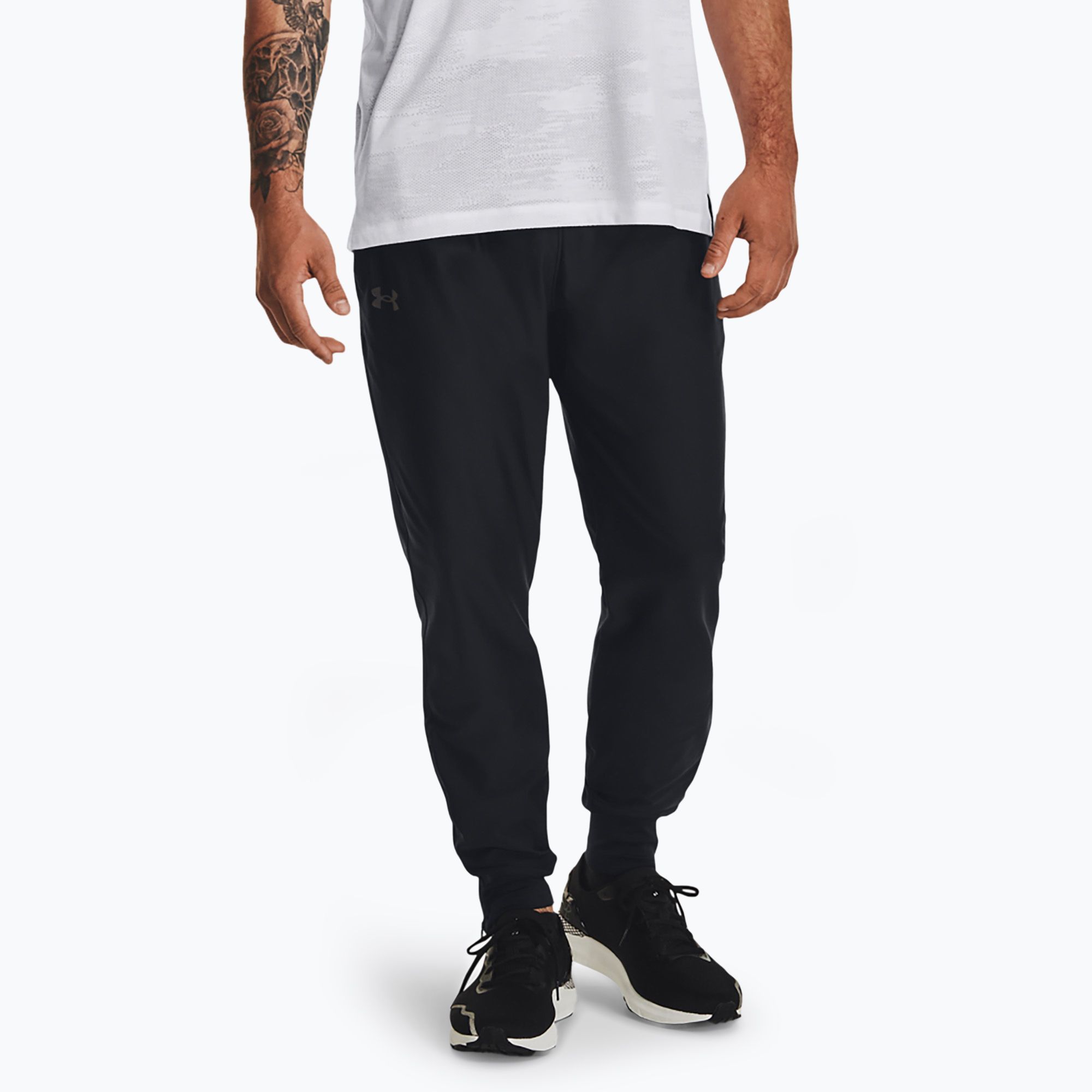 Spodnie do biegania męskie Under Armour Launch Pro black/black/reflective 