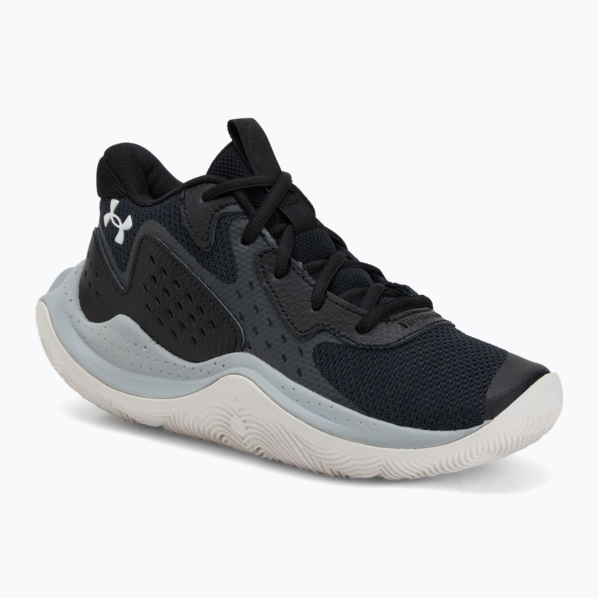 Buty koszykarskie dziecięce Under Armour Grade School Jet '23 black/jet gray/white 