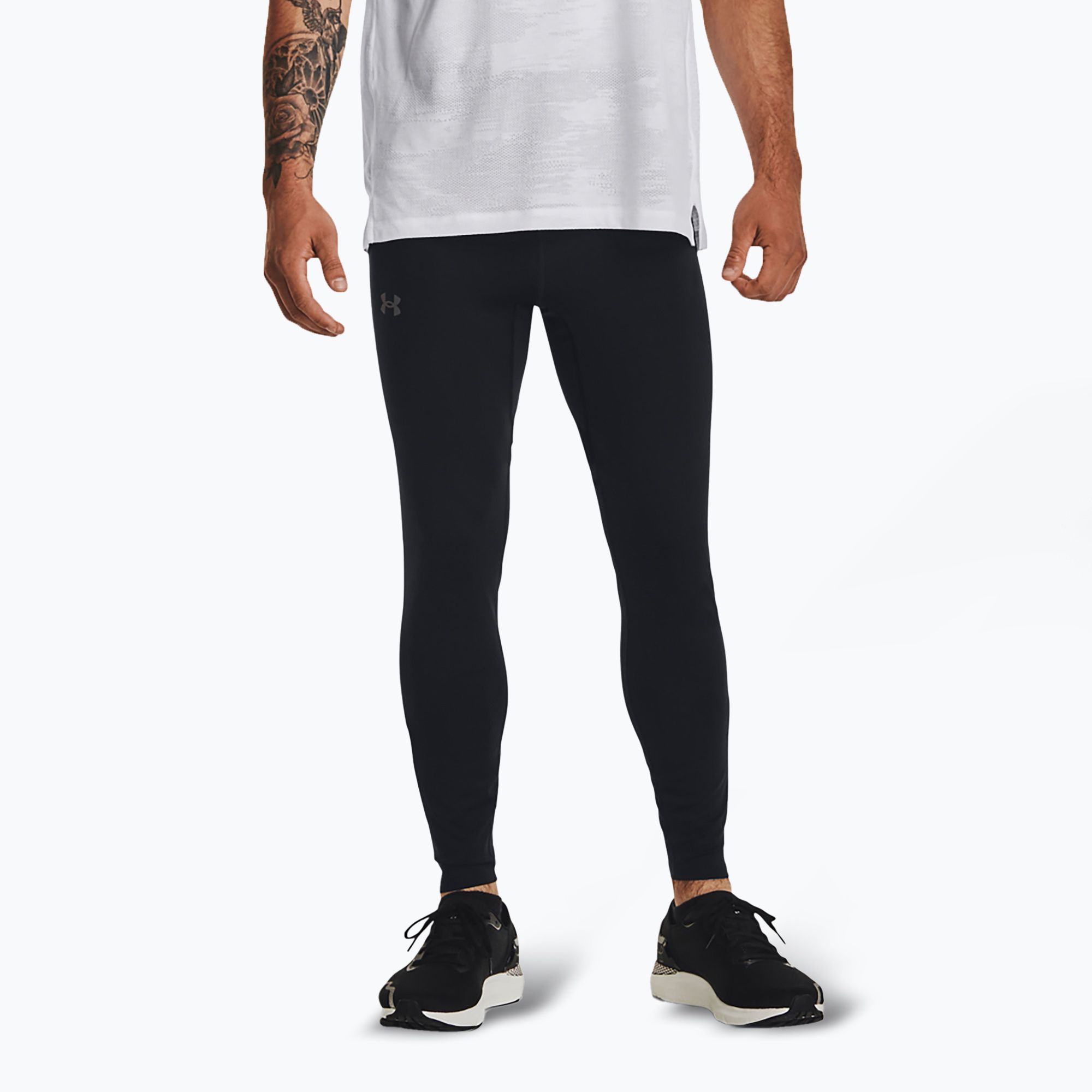 Legginsy do biegania męskie Under Armour Qualifier Elite black/steel/reflective 