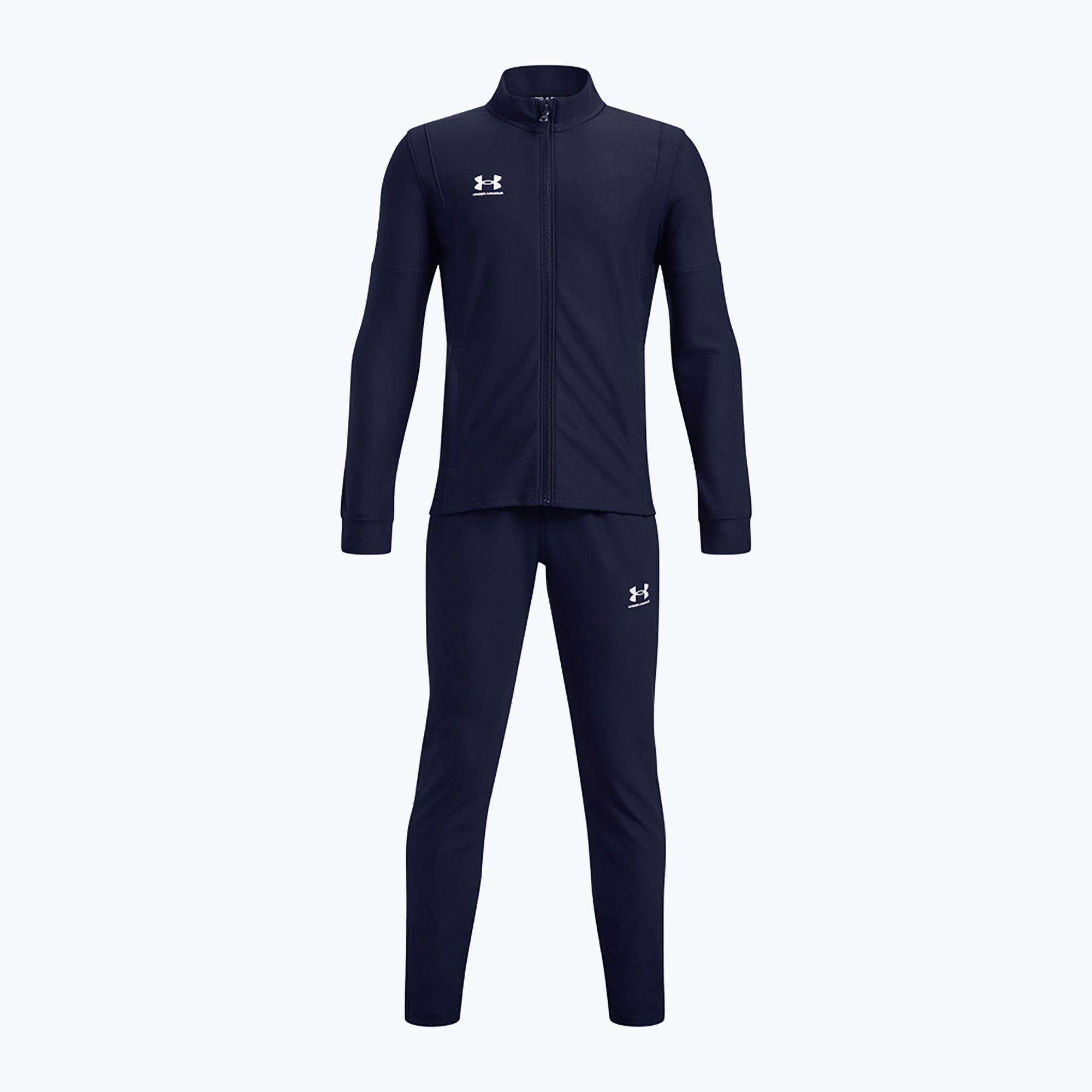 Komplet piłkarski dziecięcy Under Armour Challenger Tracksuit midnight navy/white 