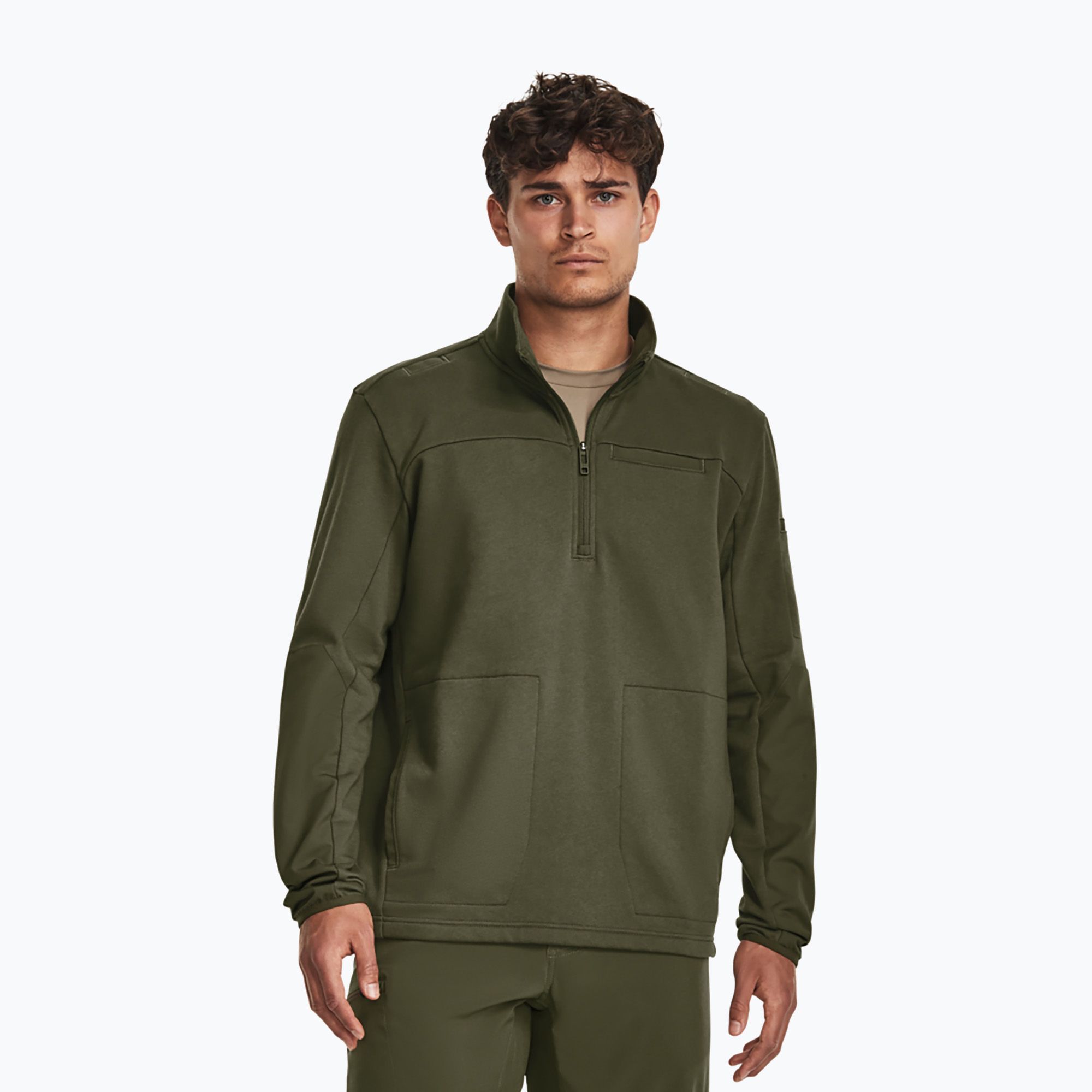 Bluza męska Under Armour Tactical Rival Job Fleece 1/4 Zip marine od green 