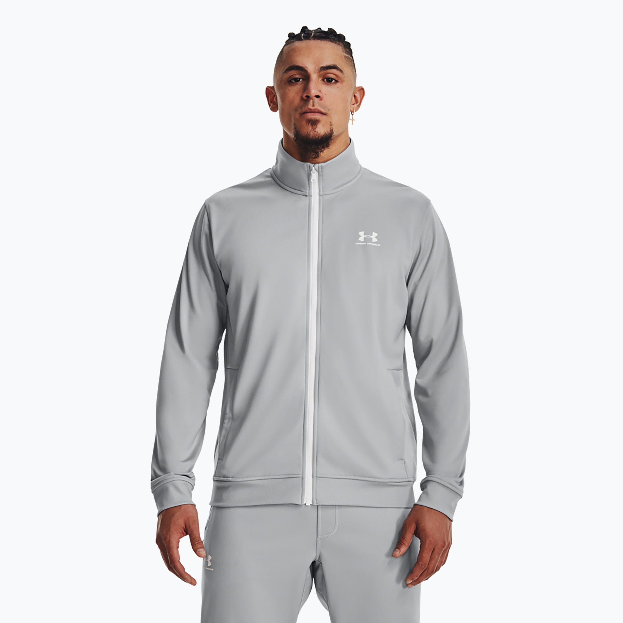Bluza męska Under Armour Sportstyle Tricot mod gray/white 