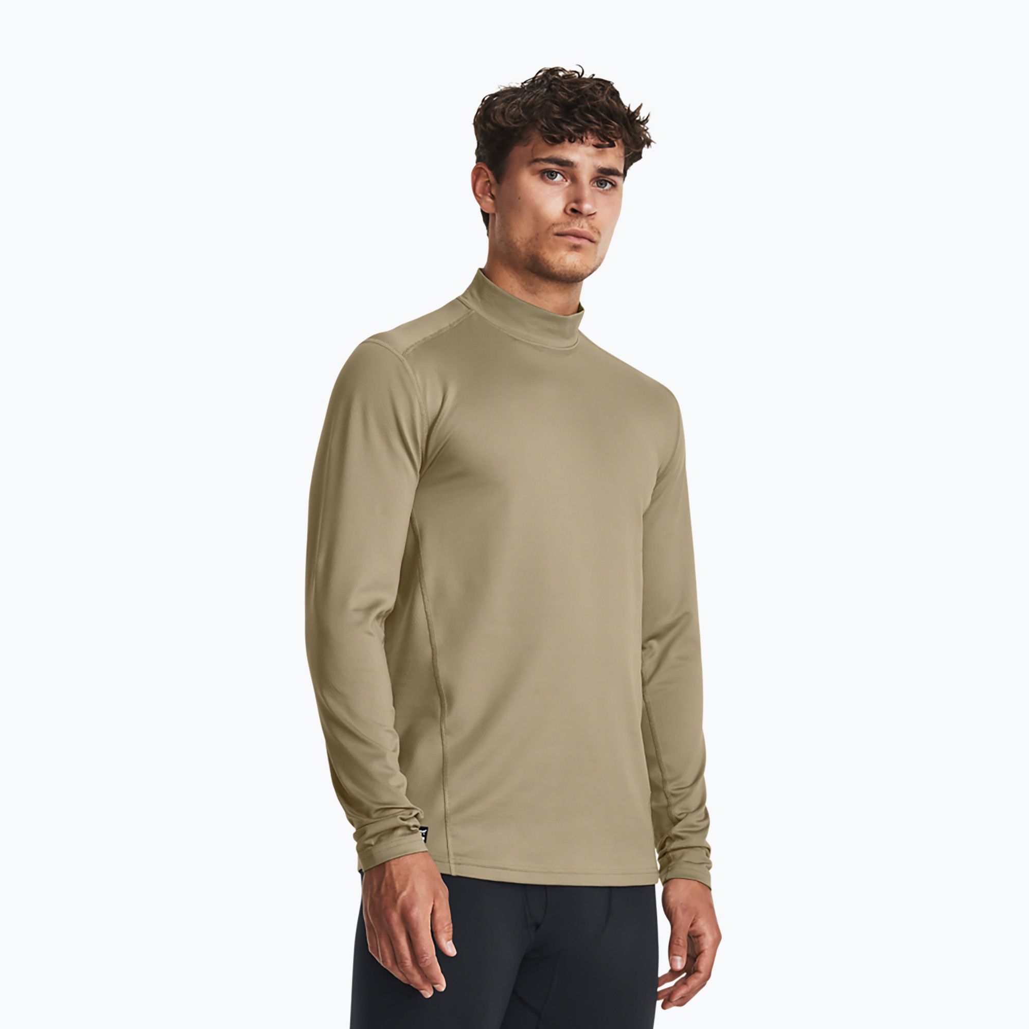 Longsleeve męski Under Armour Tactical Mock CGI Base federal tan/black 