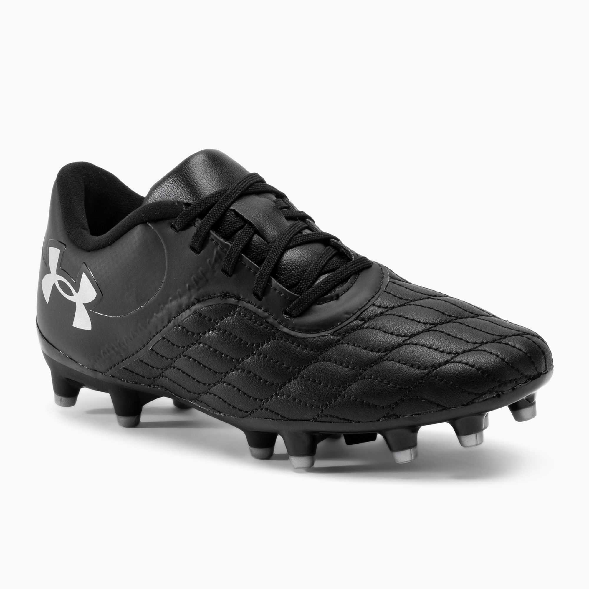 Buty piłkarskie dziecięce Under Armour Magnetico Select JR 3.0 FG black/metallic silver 