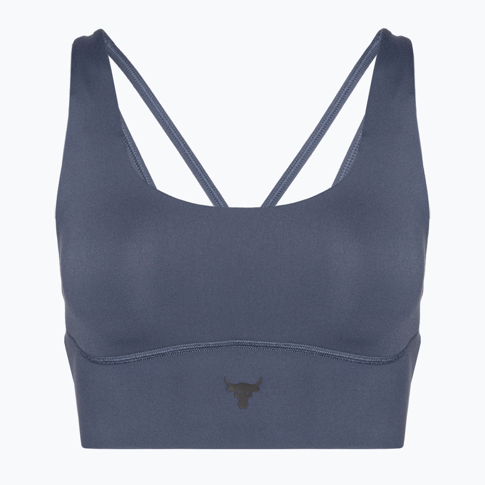 Biustonosz treningowy Under Armour Project Rock LG Grind Sportlette downpour gray/black 