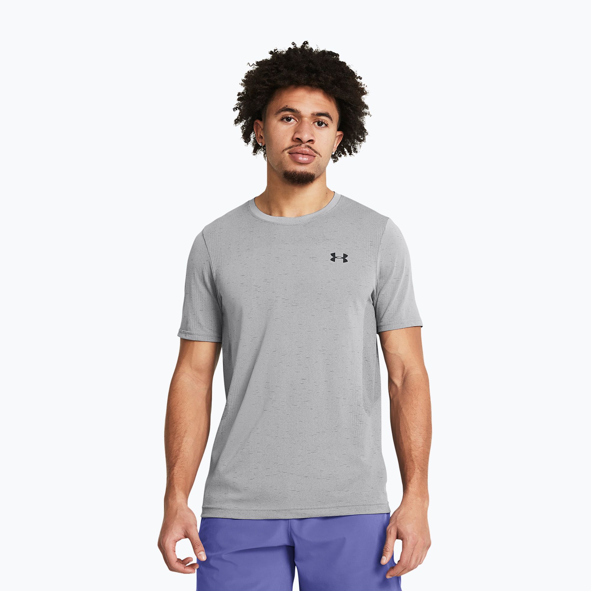 Koszulka treningowa męska Under Armour Vanish Seamless mod gray/black 