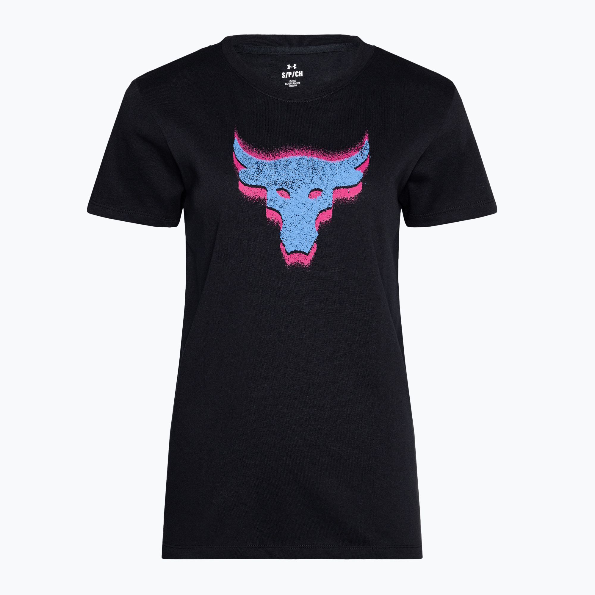 Koszulka treningowa damska Under Armour Project Underground Core T black/viral blue 