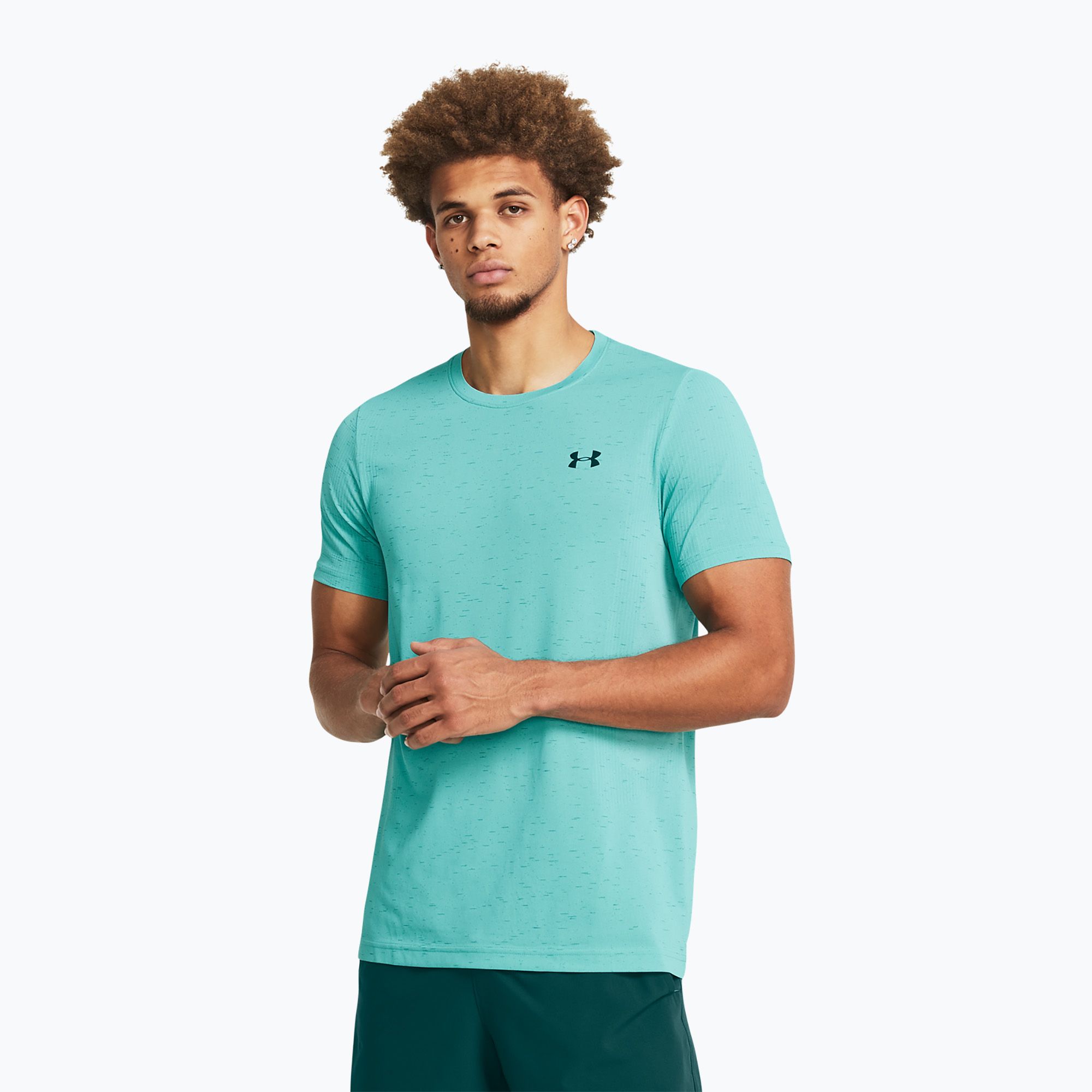 Koszulka treningowa męska Under Armour Vanish Seamless radial turquoise/hydro teal 
