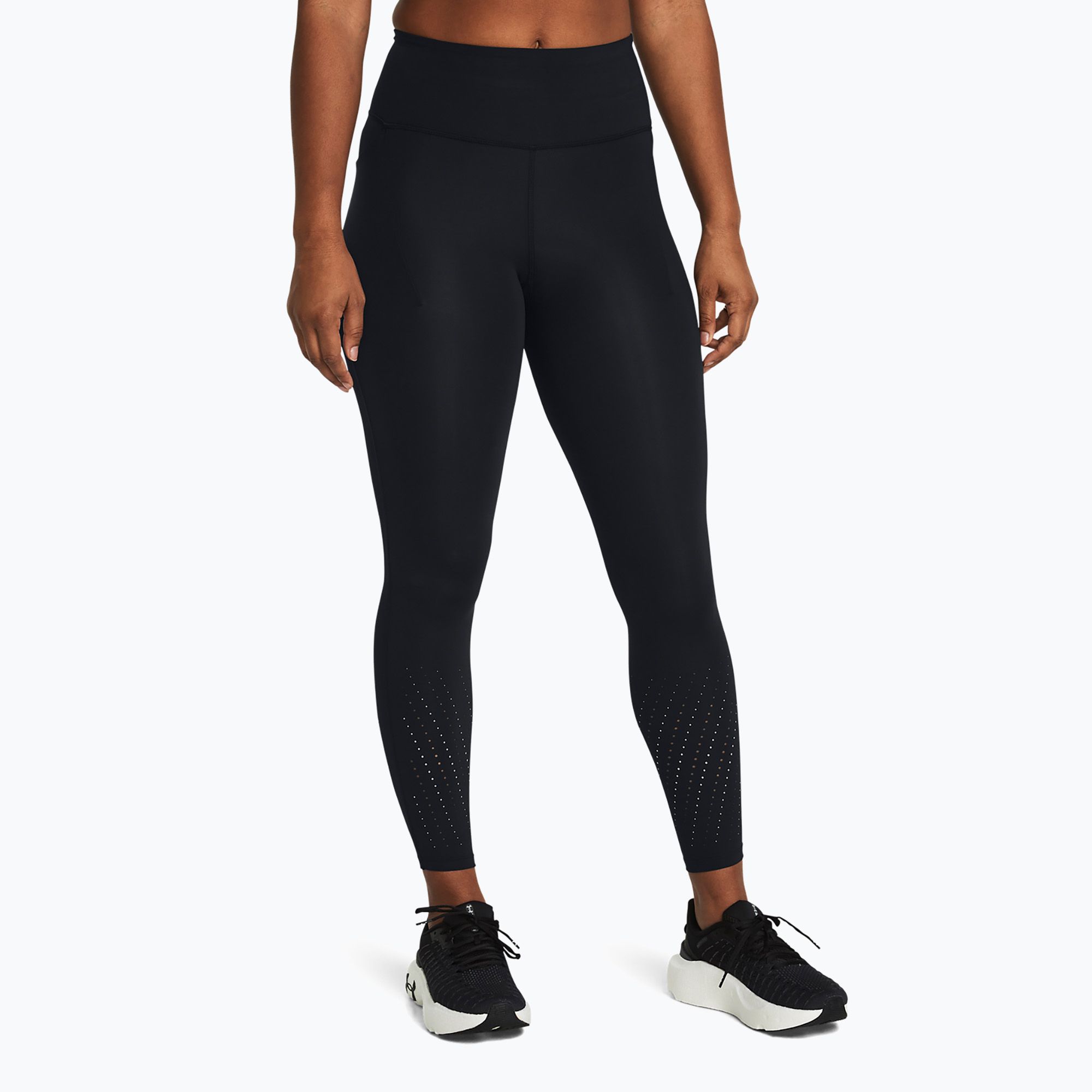 Legginsy do biegania damskie Under Armour Launch Elite Ankle black/reflective 