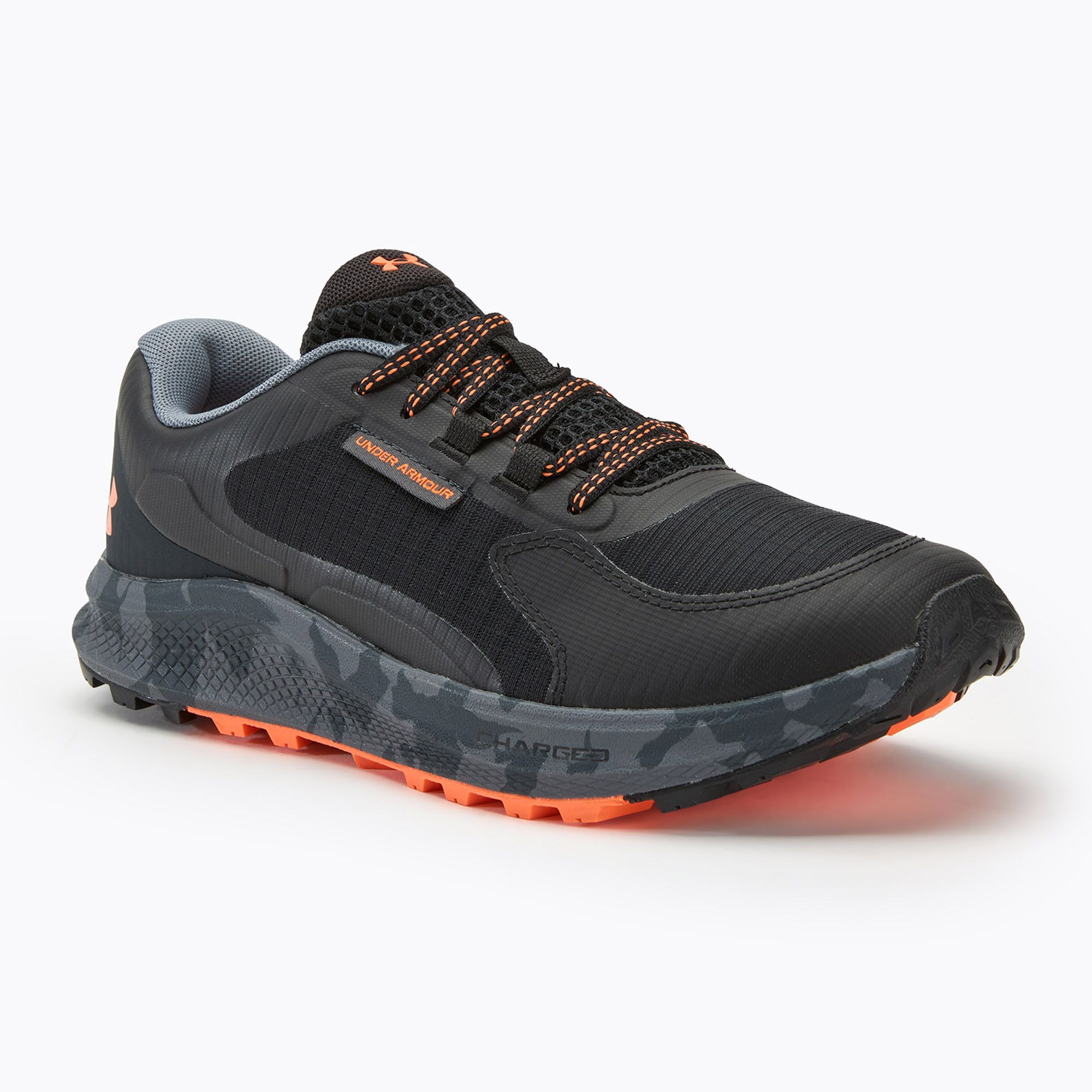 Buty do biegania męskie Under Armour Charged Bandit Trail 3 black/black/orange blast 